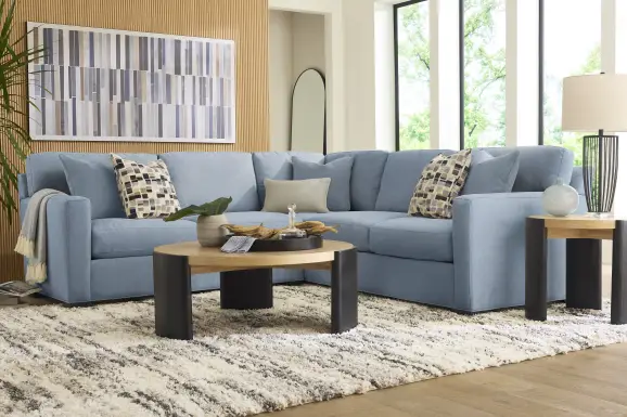 Harmonie Blue 2 Pc Sectional