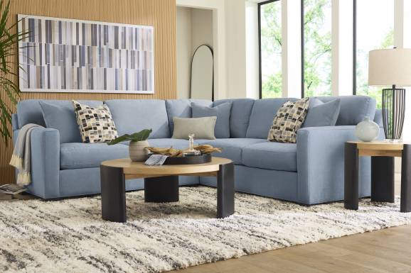 Harmonie Blue 2 Pc Sectional