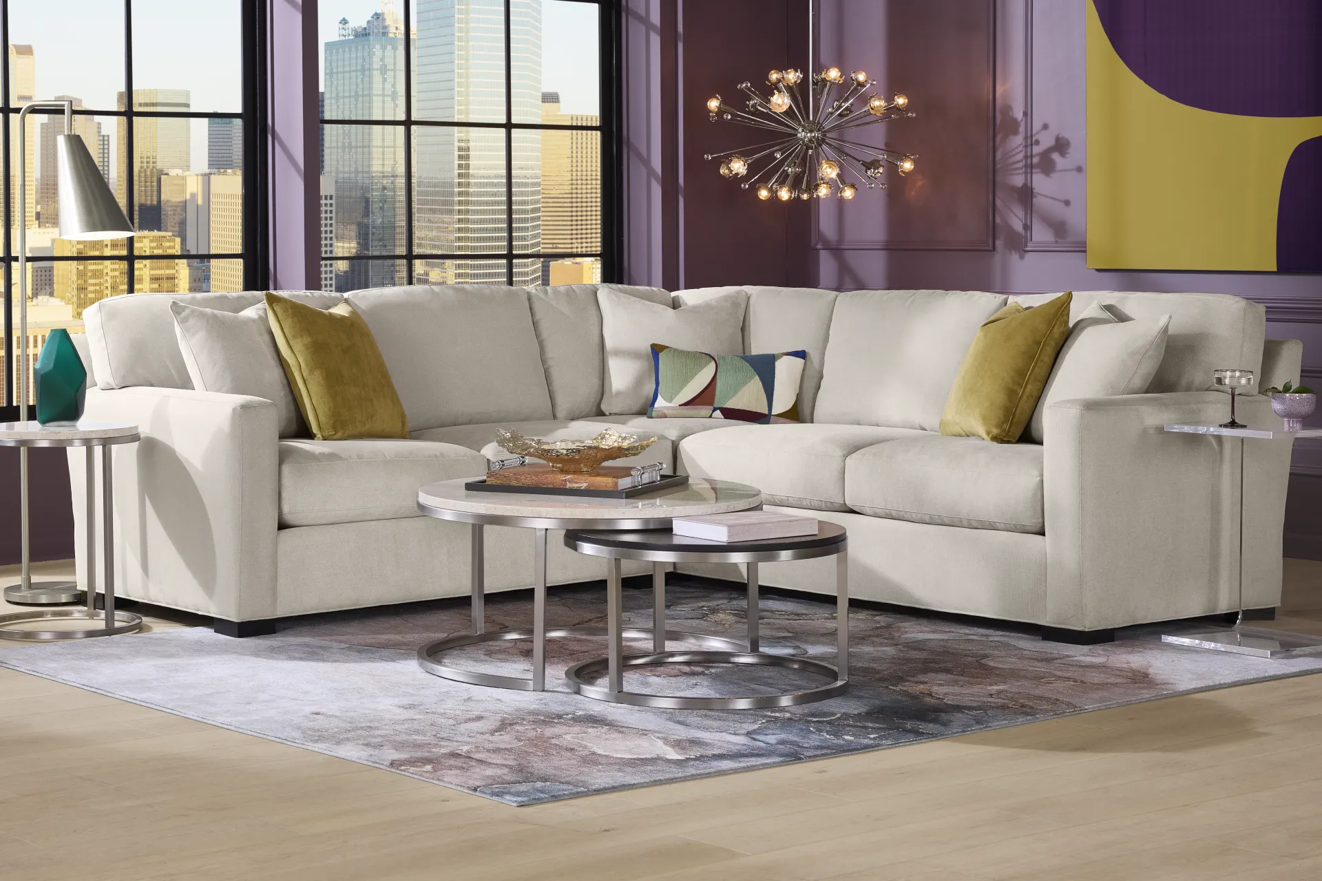 Harmonie Dove 2 Pc Sectional - Image 1