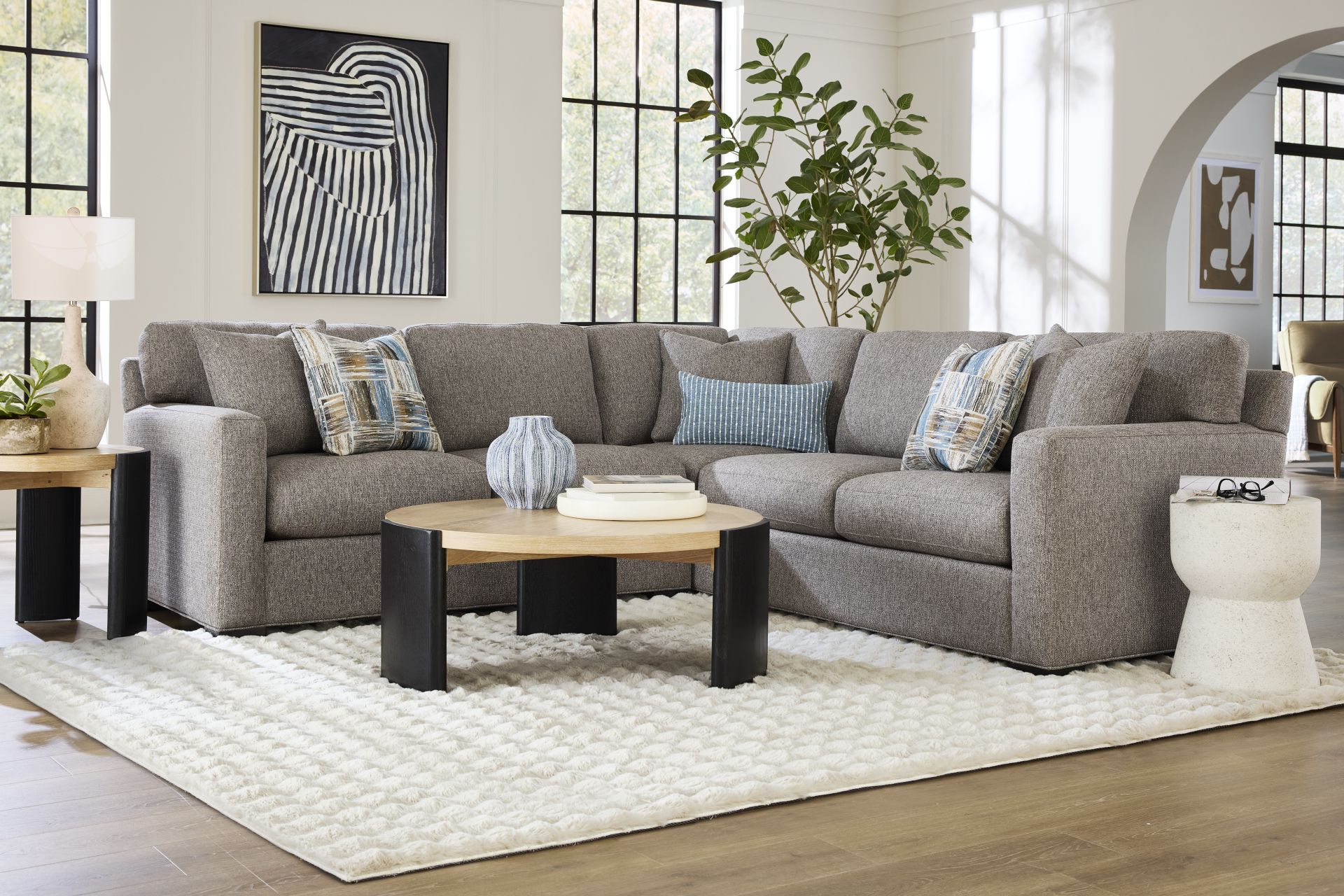 Harmonie Gray 2 Pc Sectional - Image 2