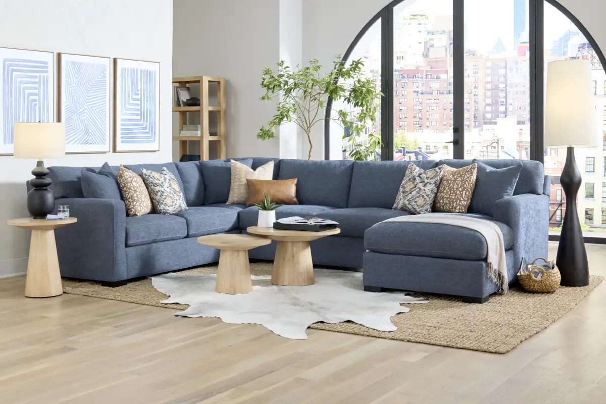 Harmonie Sapphire 3 Pc Sectional