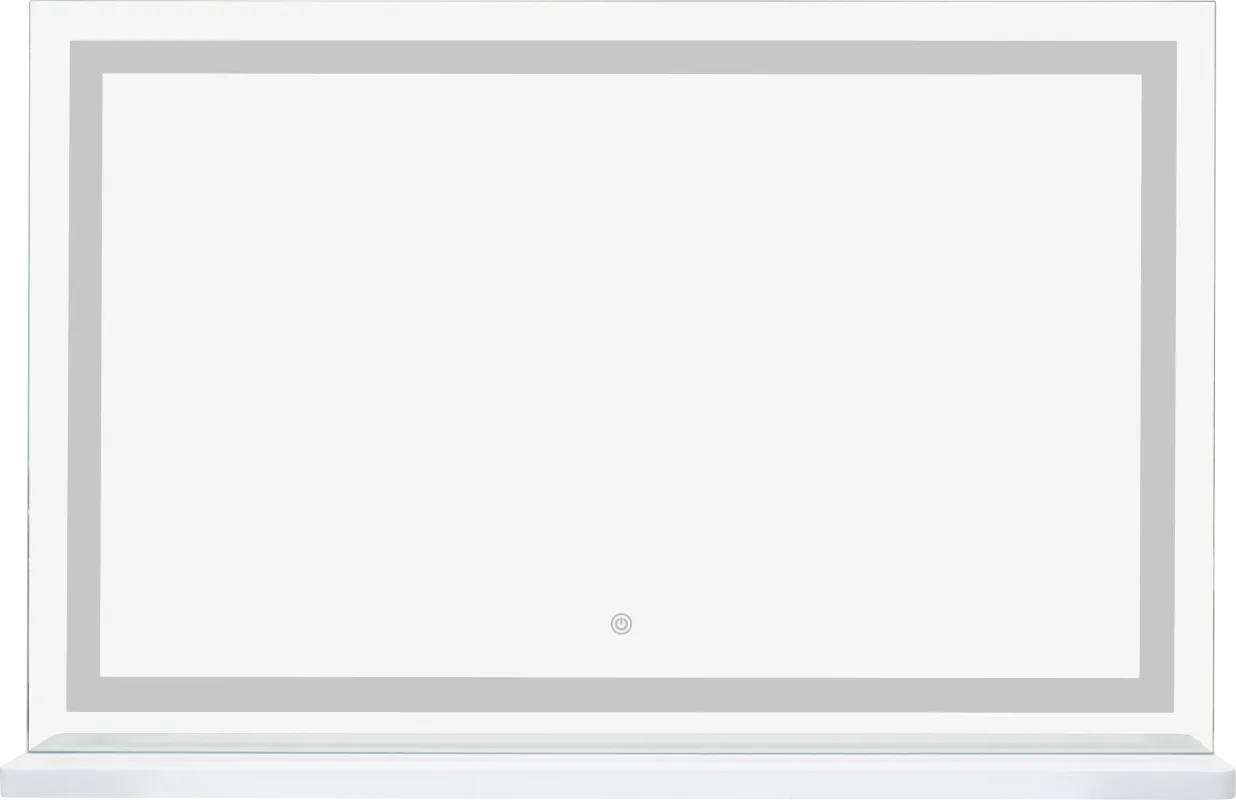 Marshbank II Silver Vanity Mirror