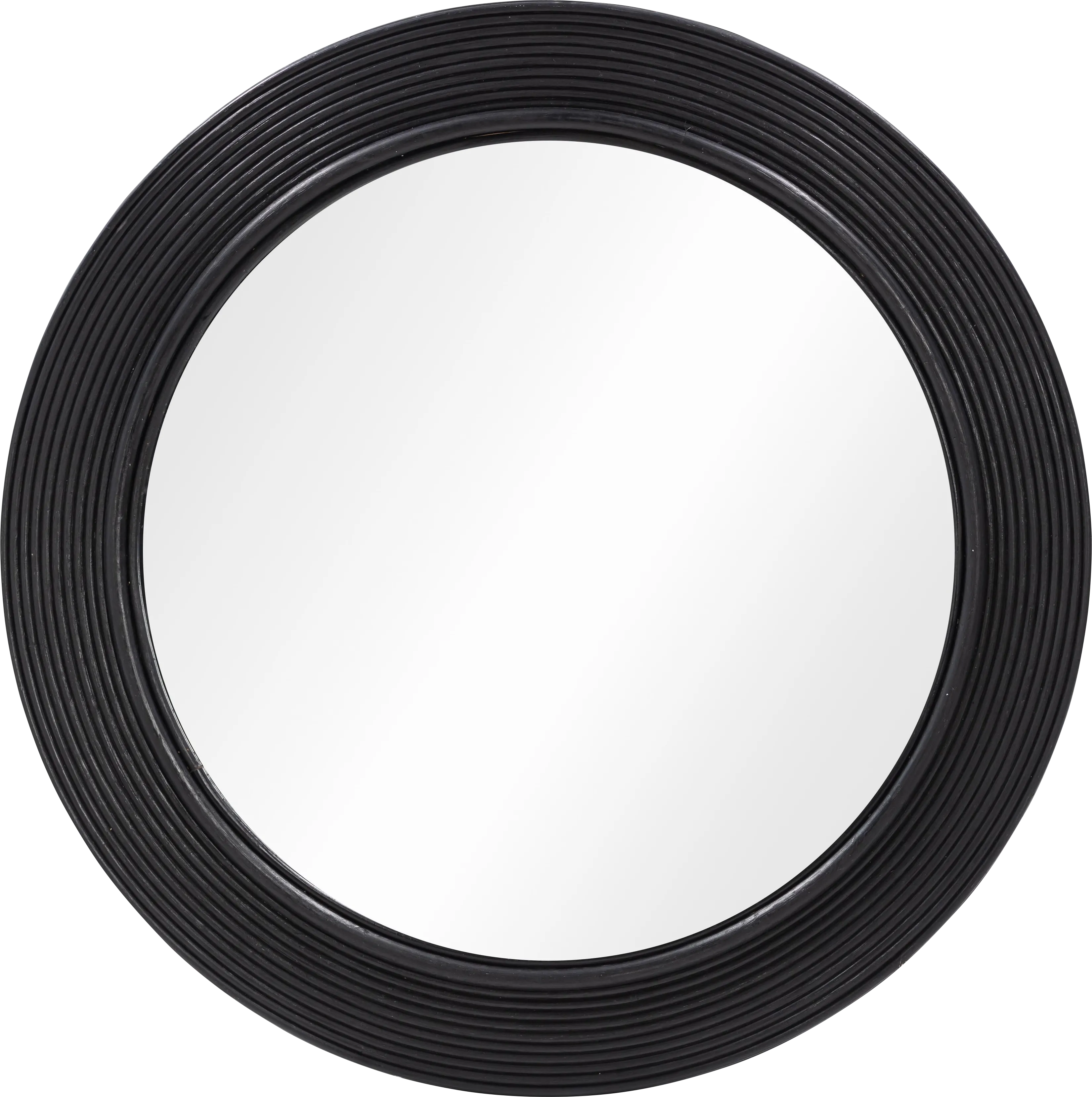 Cambertree Black Round Mirror