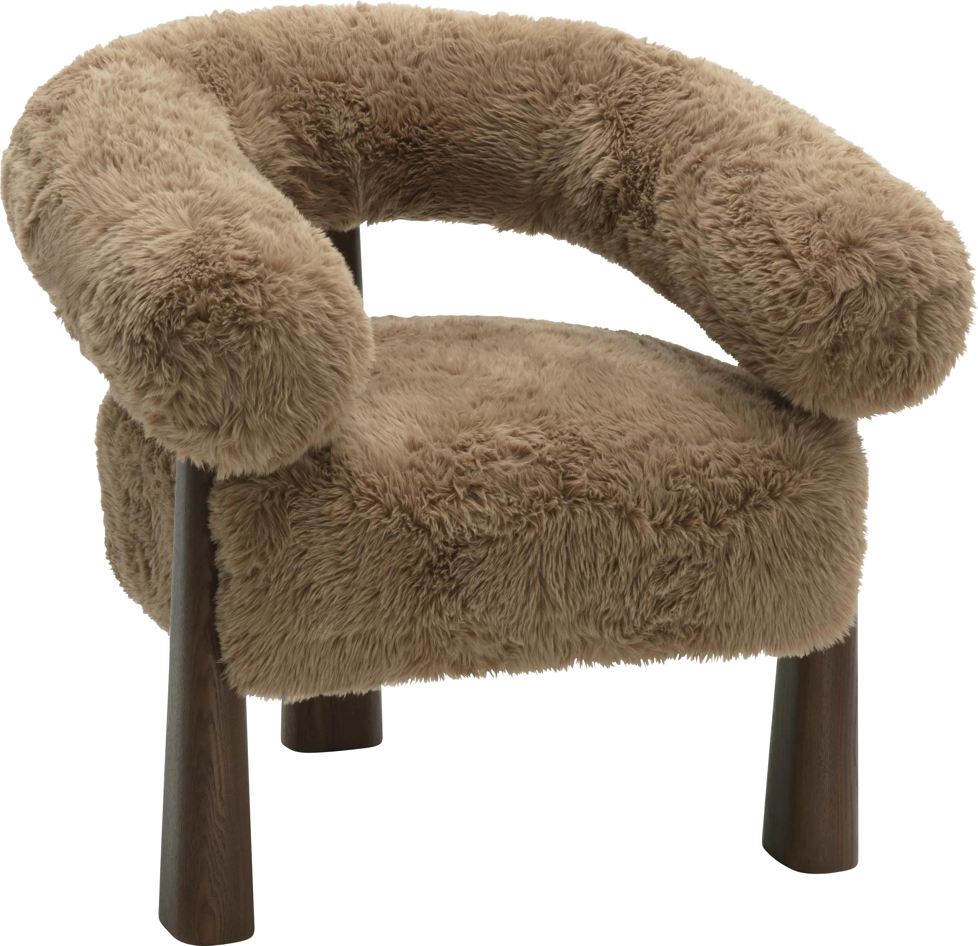 Cloudtube Taupe Accent Chair - Thumbnail - Image 1