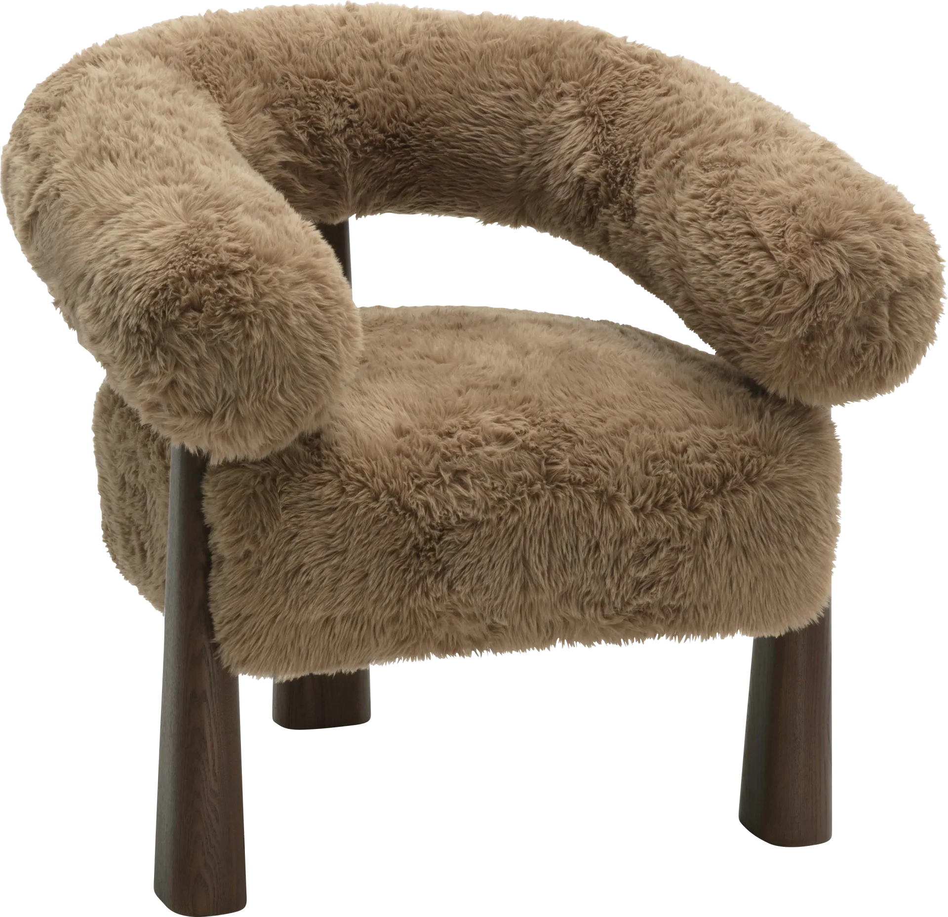 Cloudtube Taupe Accent Chair - Image 1