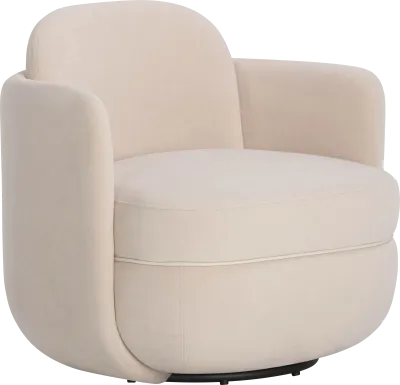 Marbleain Light Pink Swivel Accent Chair