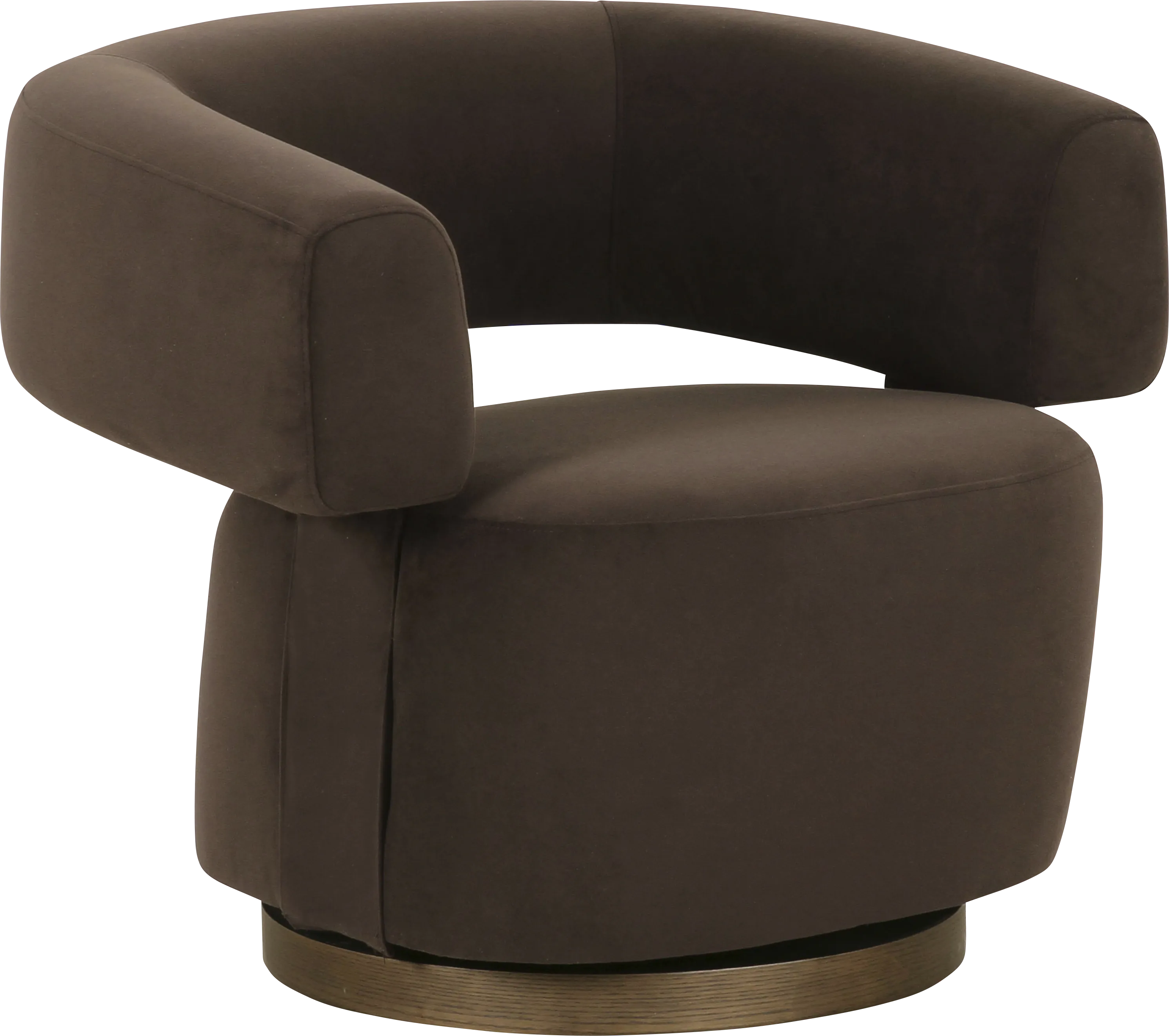 Bohanan Dark Brown Accent Chair - Thumbnail - Image 1