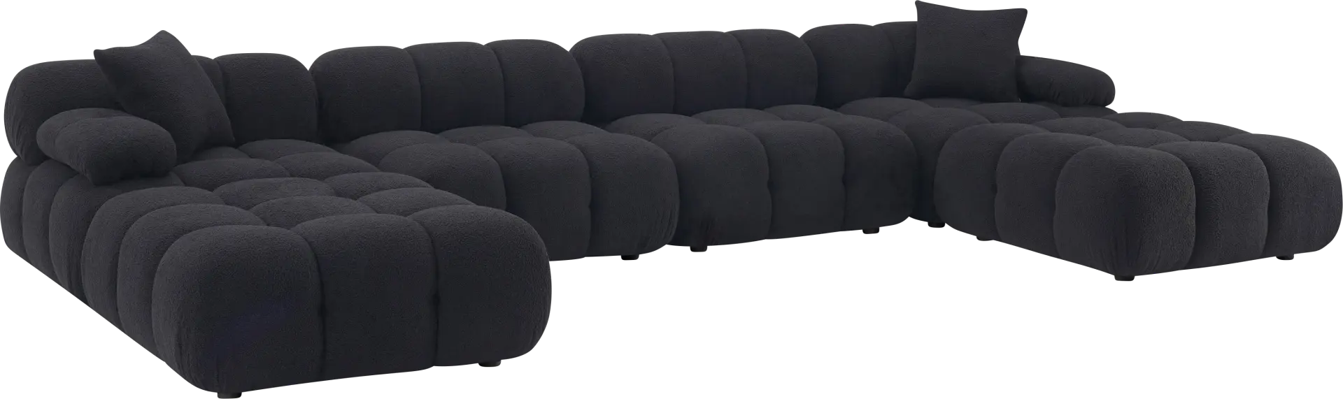 Crianza Black 6 Pc Sectional