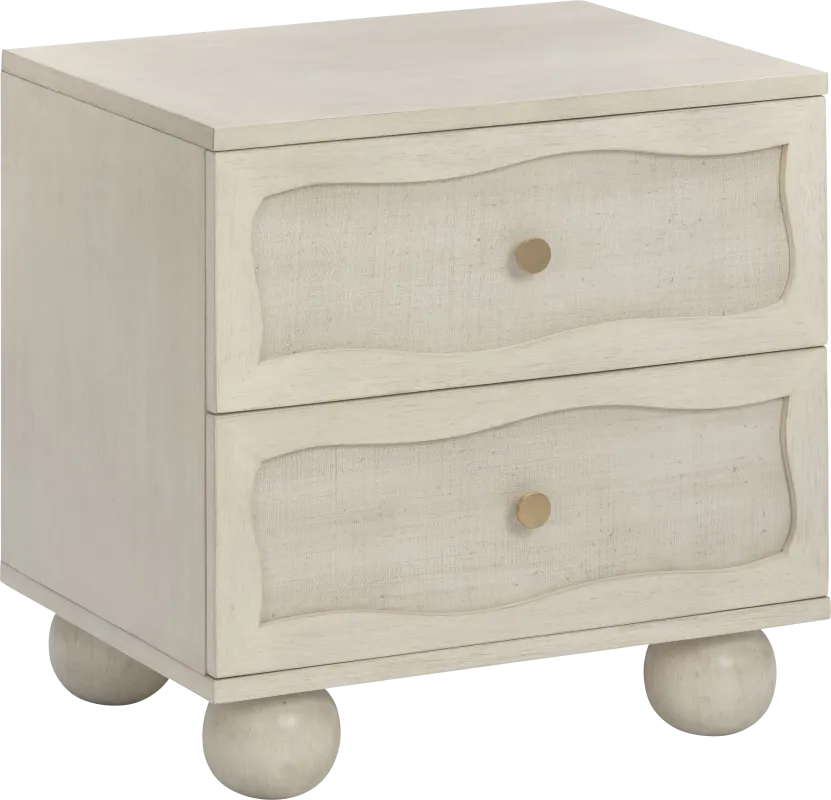 Beakay Off-White Nightstand
