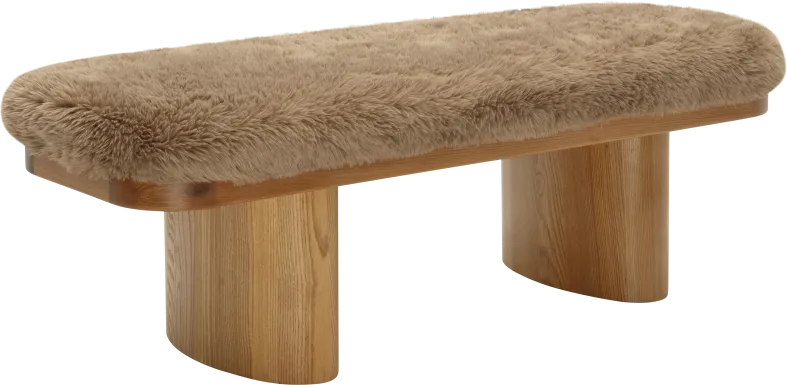 Joystonea I Taupe Accent Bench