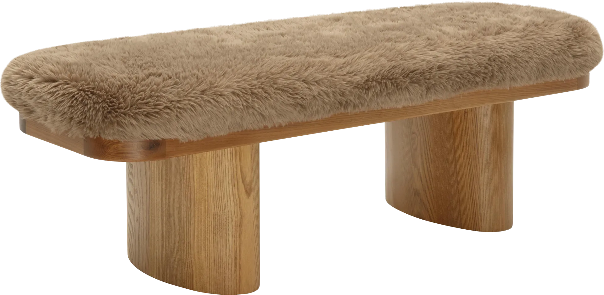 Joystonea I Taupe Accent Bench - Image 1