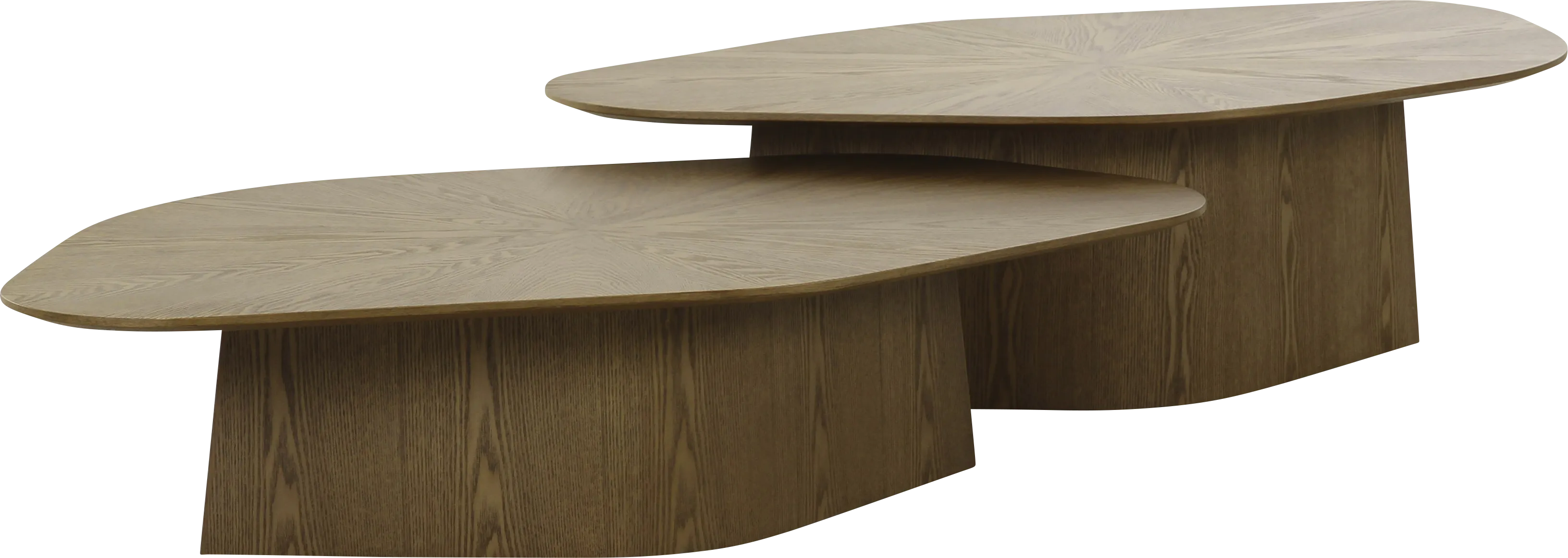 Gangiy III Brown Nesting Cocktail Table, Set of 2 - Thumbnail - Image 1