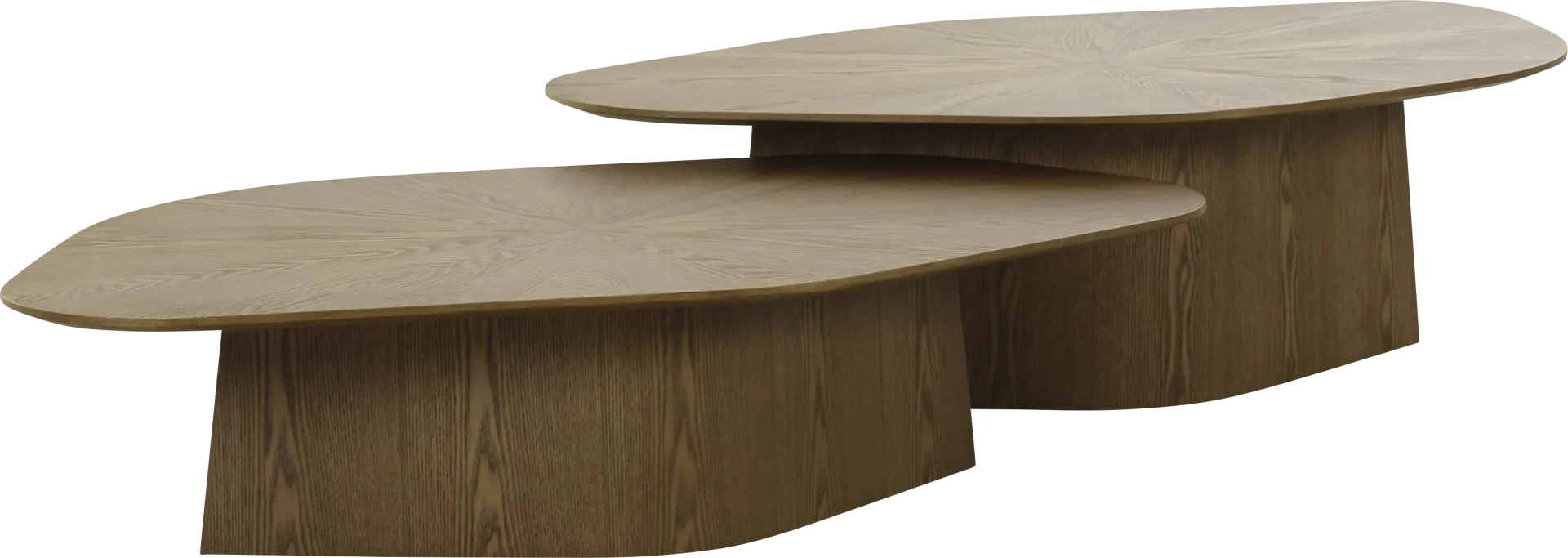 Gangiy III Brown Nesting Cocktail Table, Set of 2 - Image 1