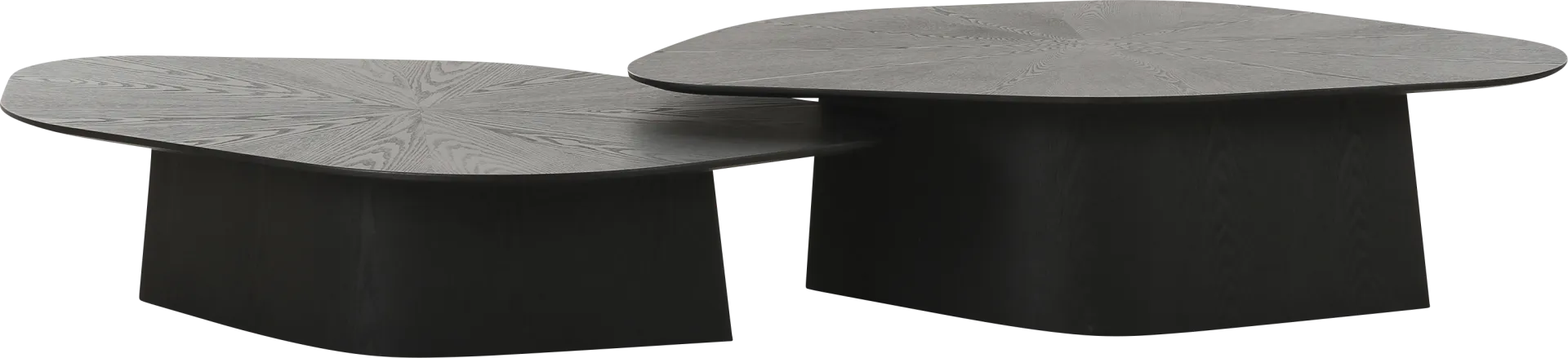 Gangiy III Black Nesting Cocktail Table, Set of 2 - Image 1