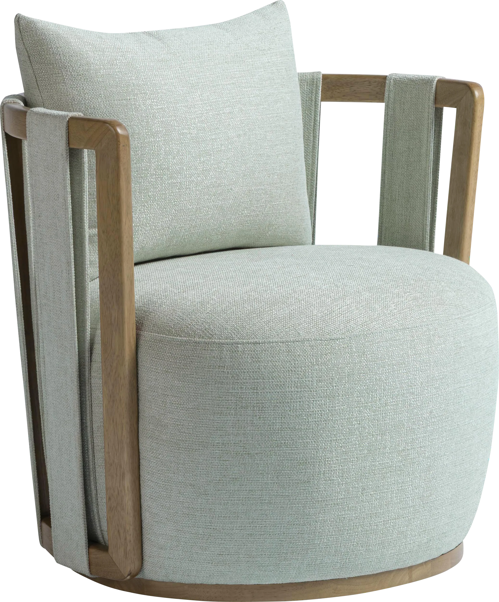 Chesterna Mint Green Swivel Accent Chair