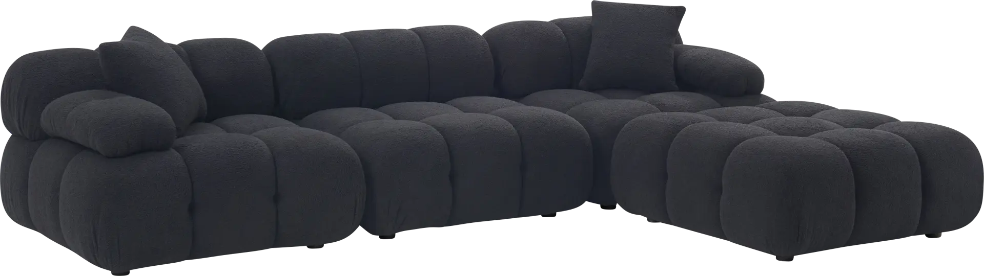 Crianza Black 4 Pc Sectional