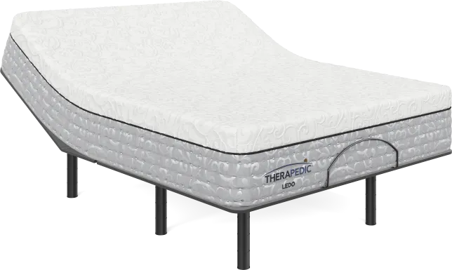 Therapedic Ledo Queen Mattress with Head Up Only Base