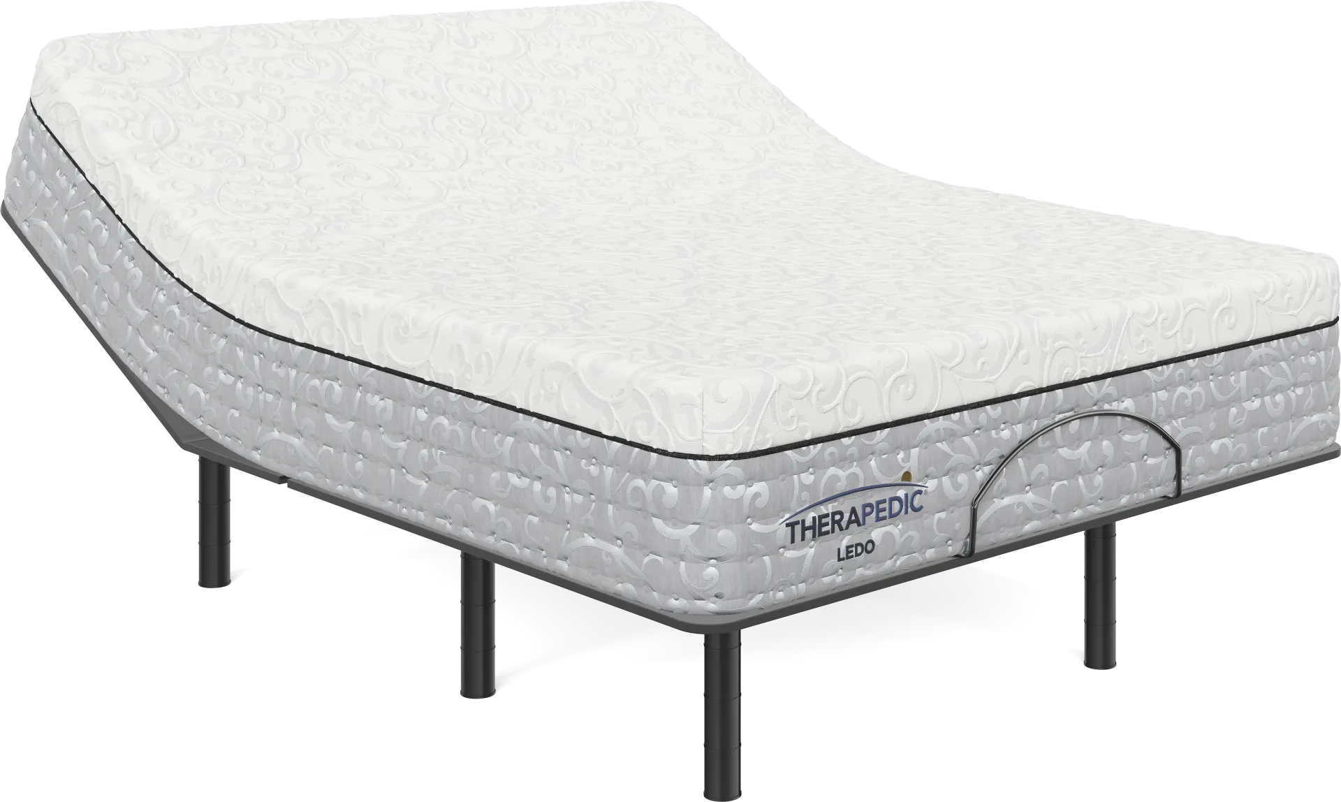 Therapedic Ledo Queen Mattress with Head Up Only Base - Image 1