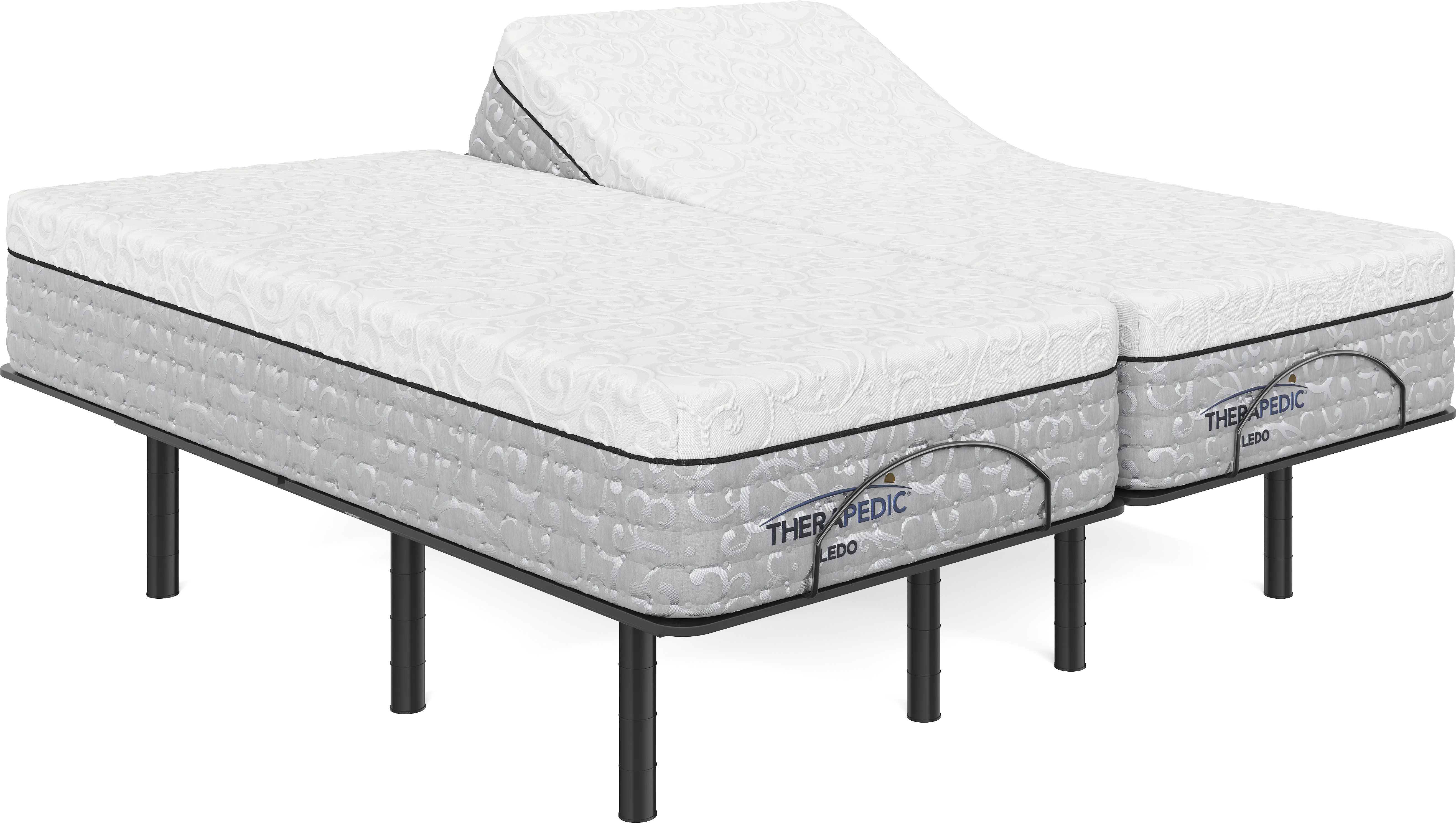Therapedic Ledo Split King Mattress with Head Up Only Base - Thumbnail - Image 1