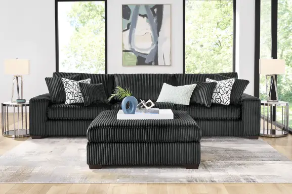 Lexford Park Black Sofa