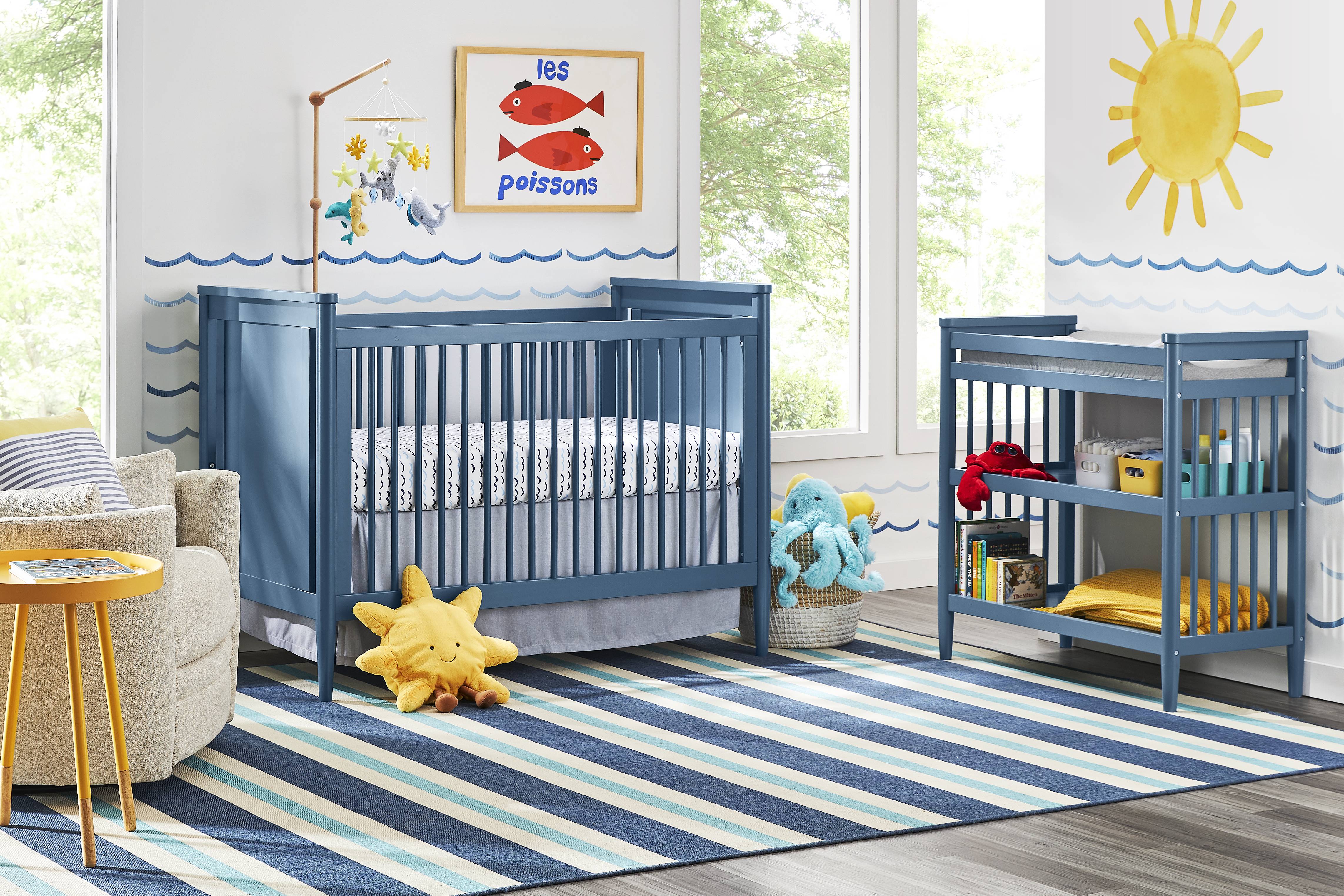 Kids Modern Colors Slate Blue Toddler Rail - Thumbnail - Image 2