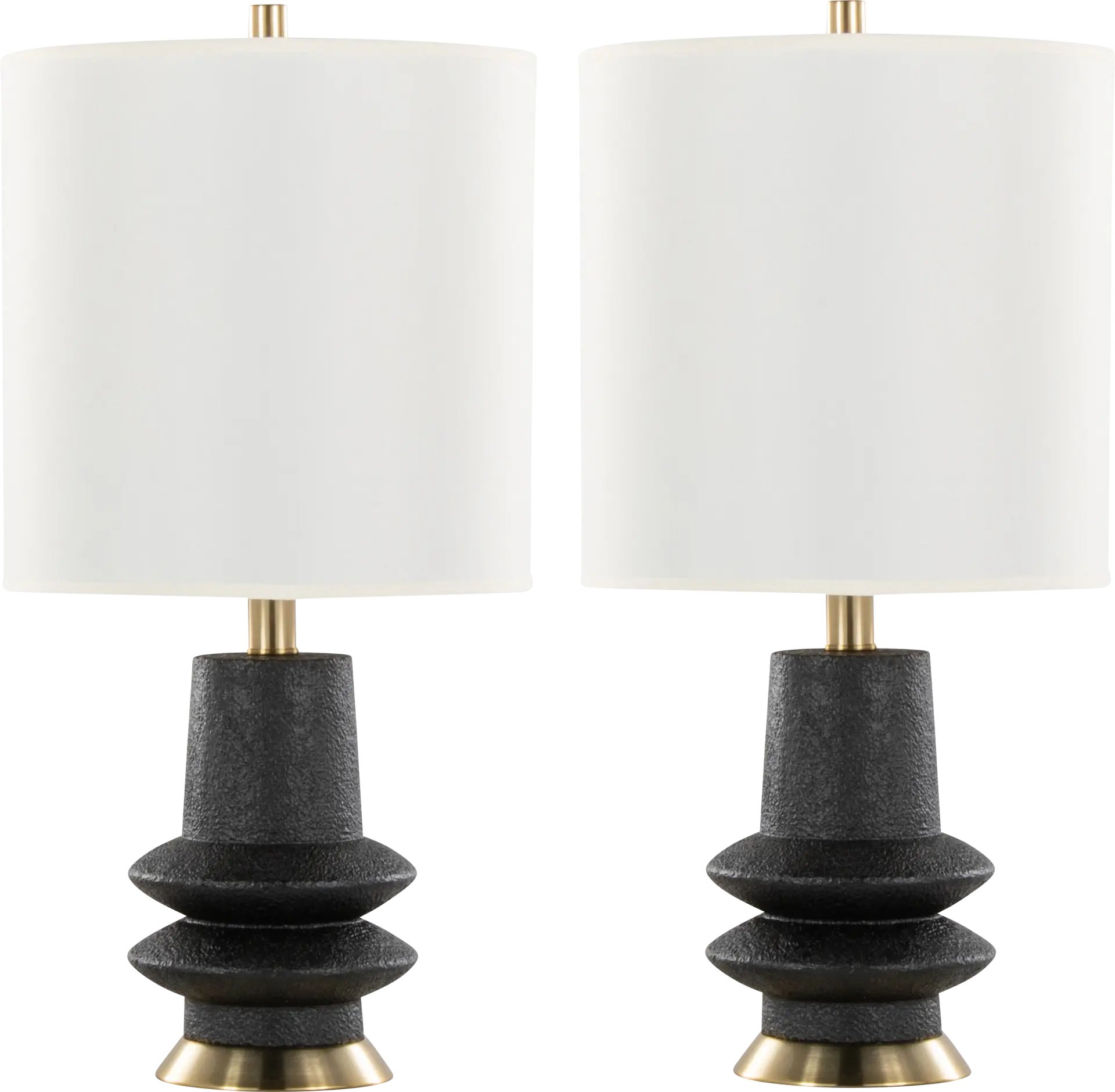 Trombly Lane Black Lamp, Set of 2