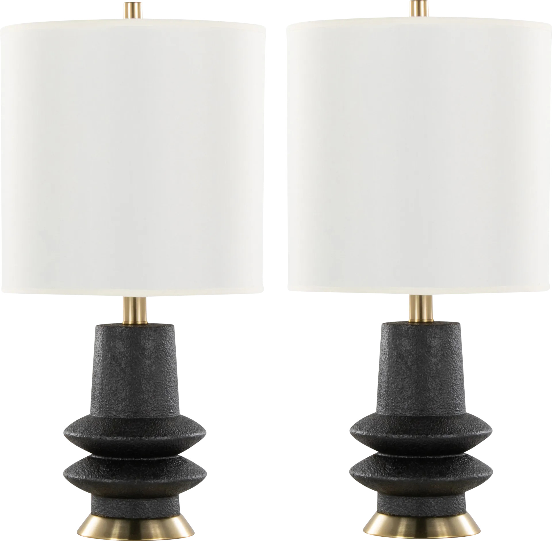 Trombly Lane Black Lamp, Set of 2 - Image 1