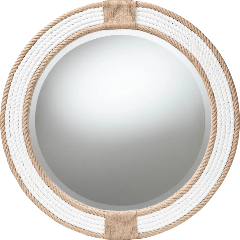 Forestsys White Round Mirror