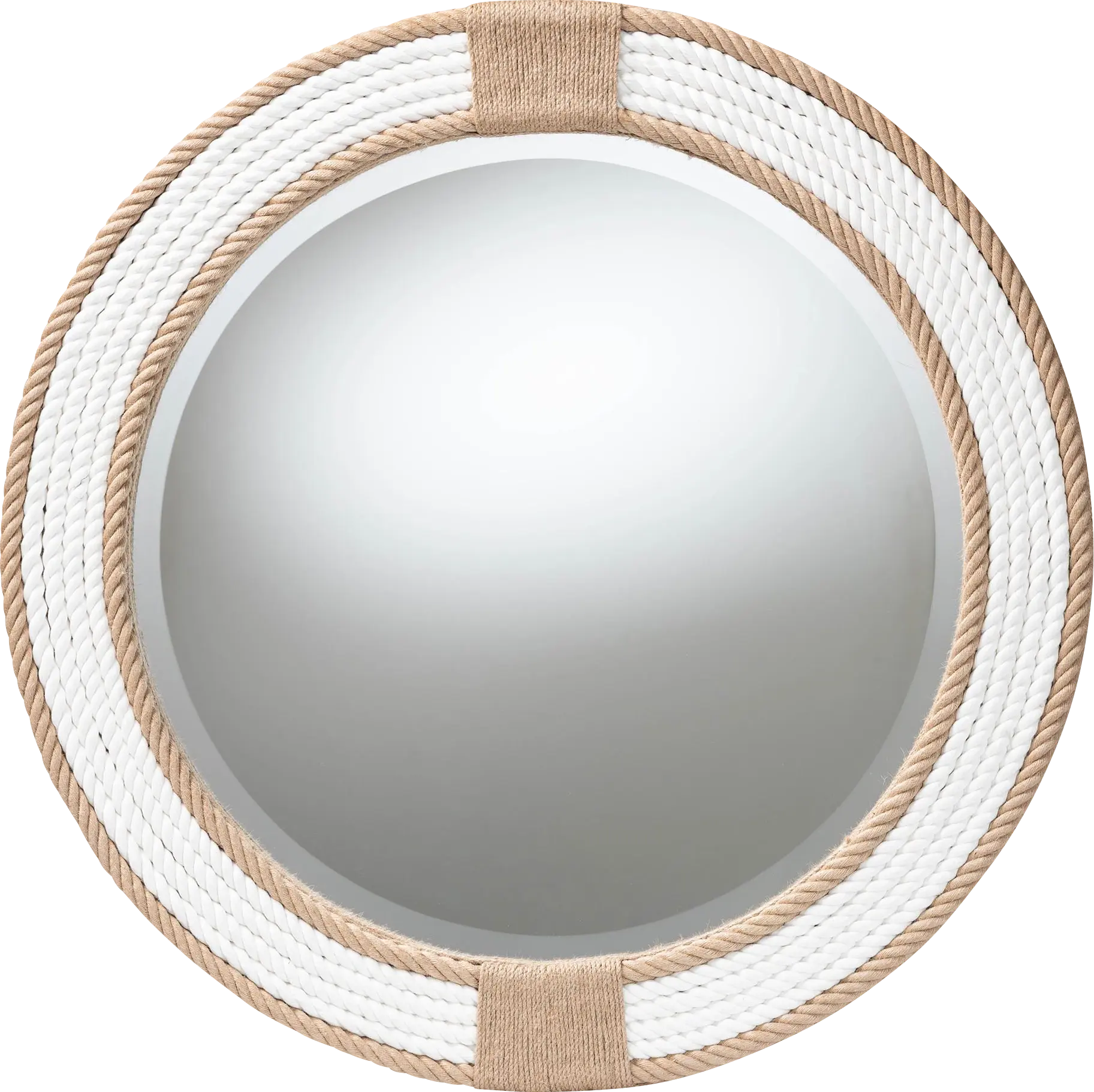 Forestsys White Round Mirror