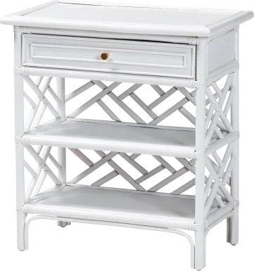 Hogpoly White Nightstand