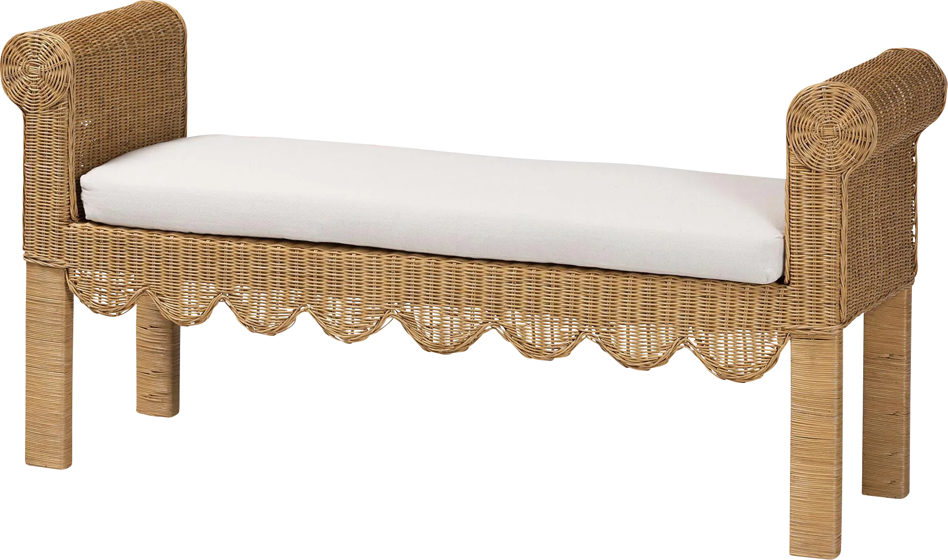 Moonbite Brown Accent Bench - Thumbnail - Image 1