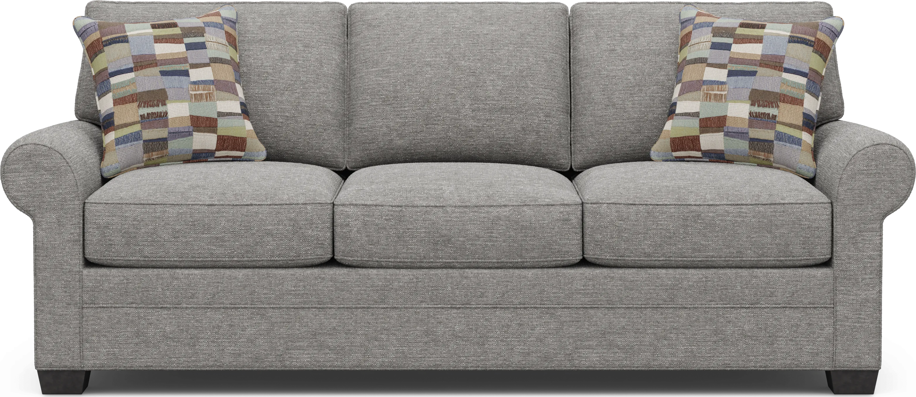 Bellingham Gray Textured 7 Pc Living Room with Sleeper Sofa - Thumbnail - Image 2