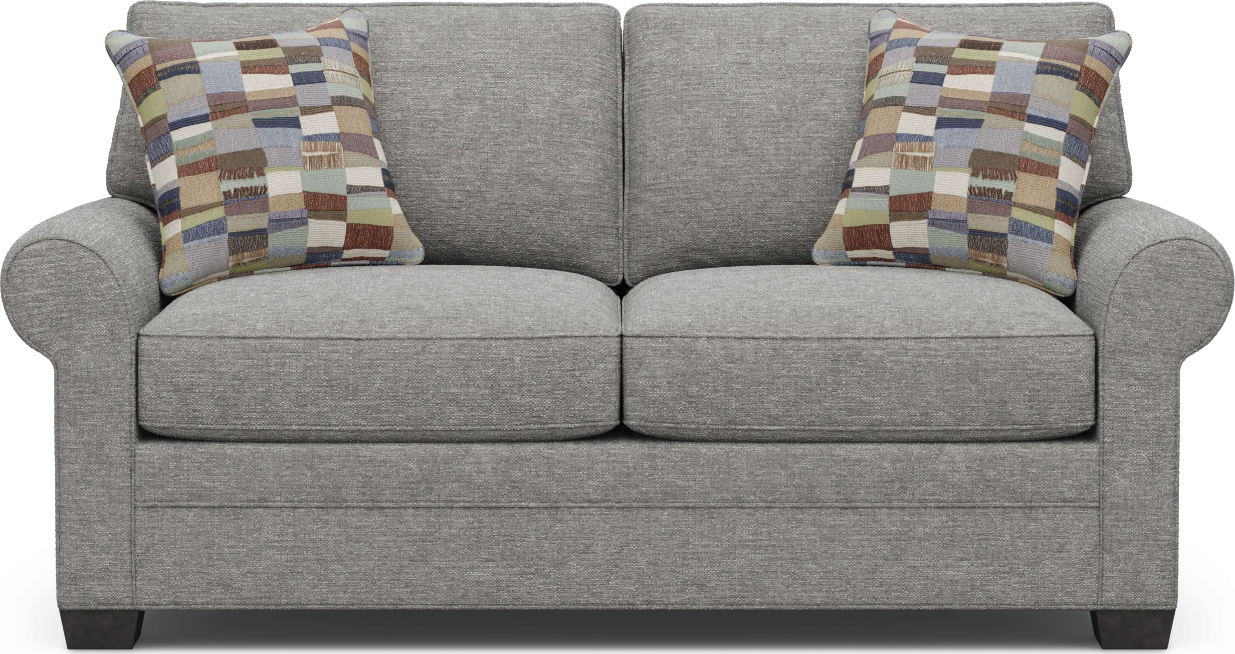 Bellingham Gray Textured Loveseat - Thumbnail - Image 1