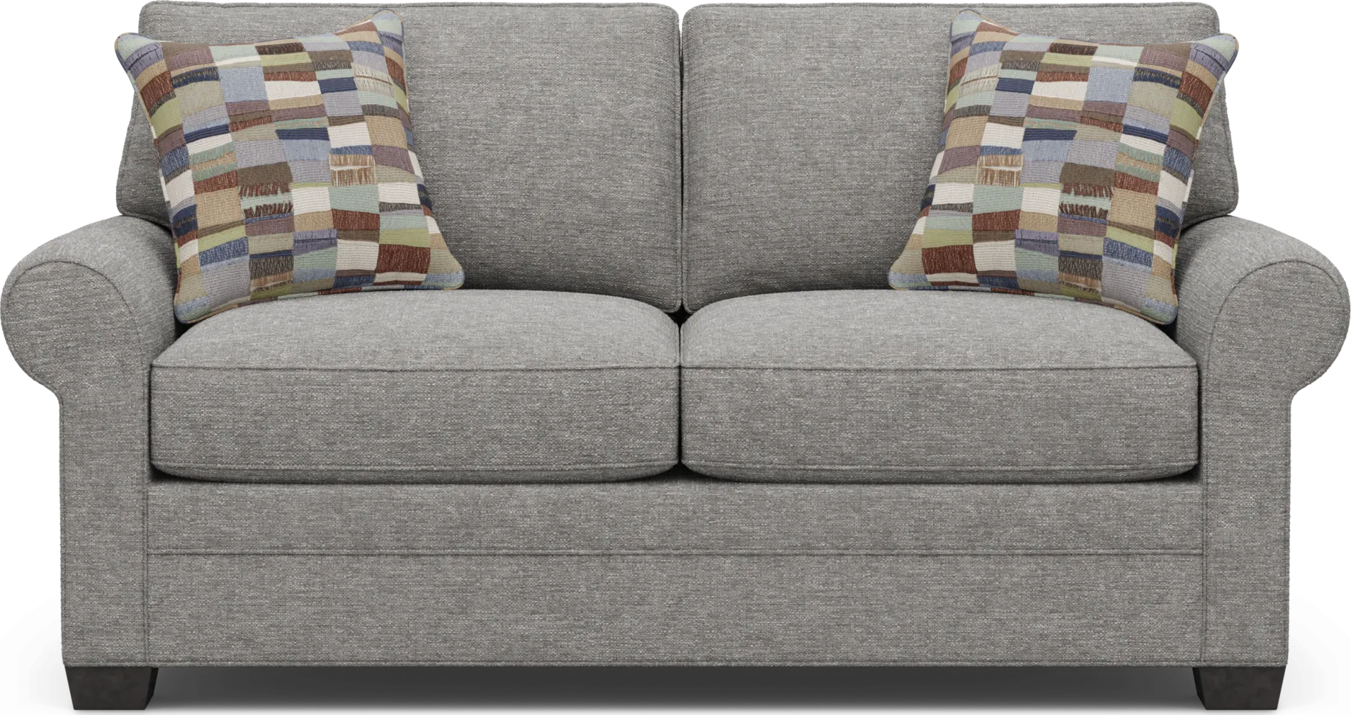 Bellingham Gray Textured Loveseat - Image 1