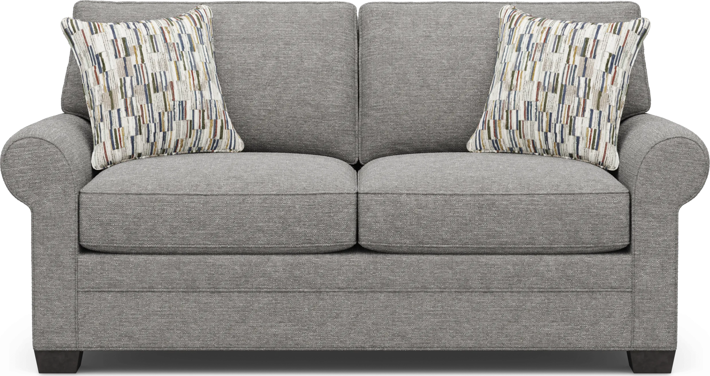 Bellingham Gray Textured Gel Foam Sleeper Loveseat - Thumbnail - Image 1