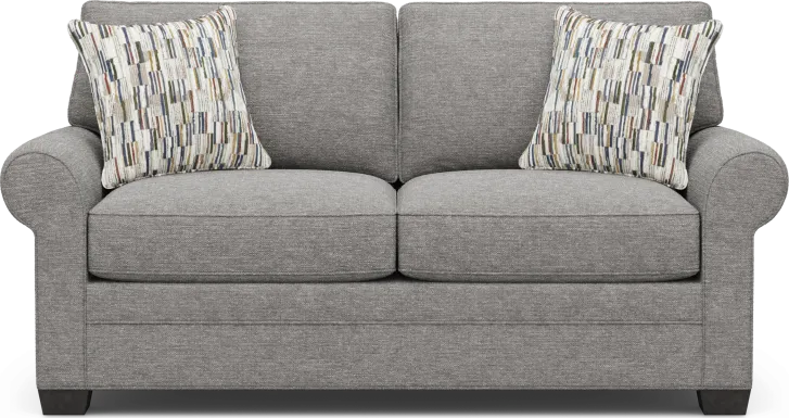 Bellingham Gray Textured Sleeper Loveseat