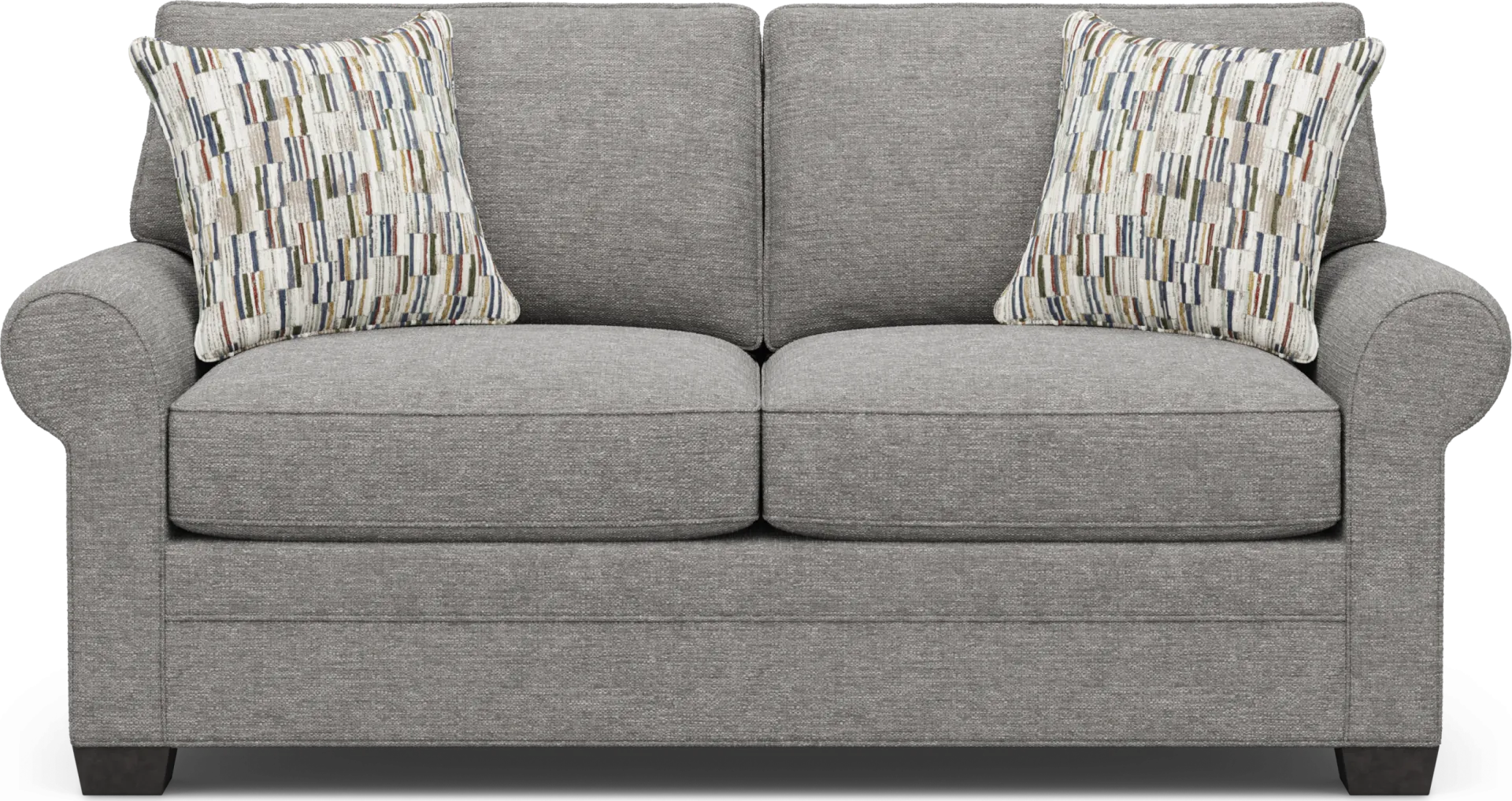 Bellingham Gray Textured Loveseat - Image 2