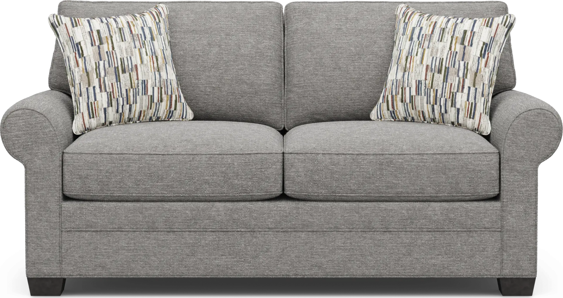 Bellingham Gray Textured Gel Foam Sleeper Loveseat