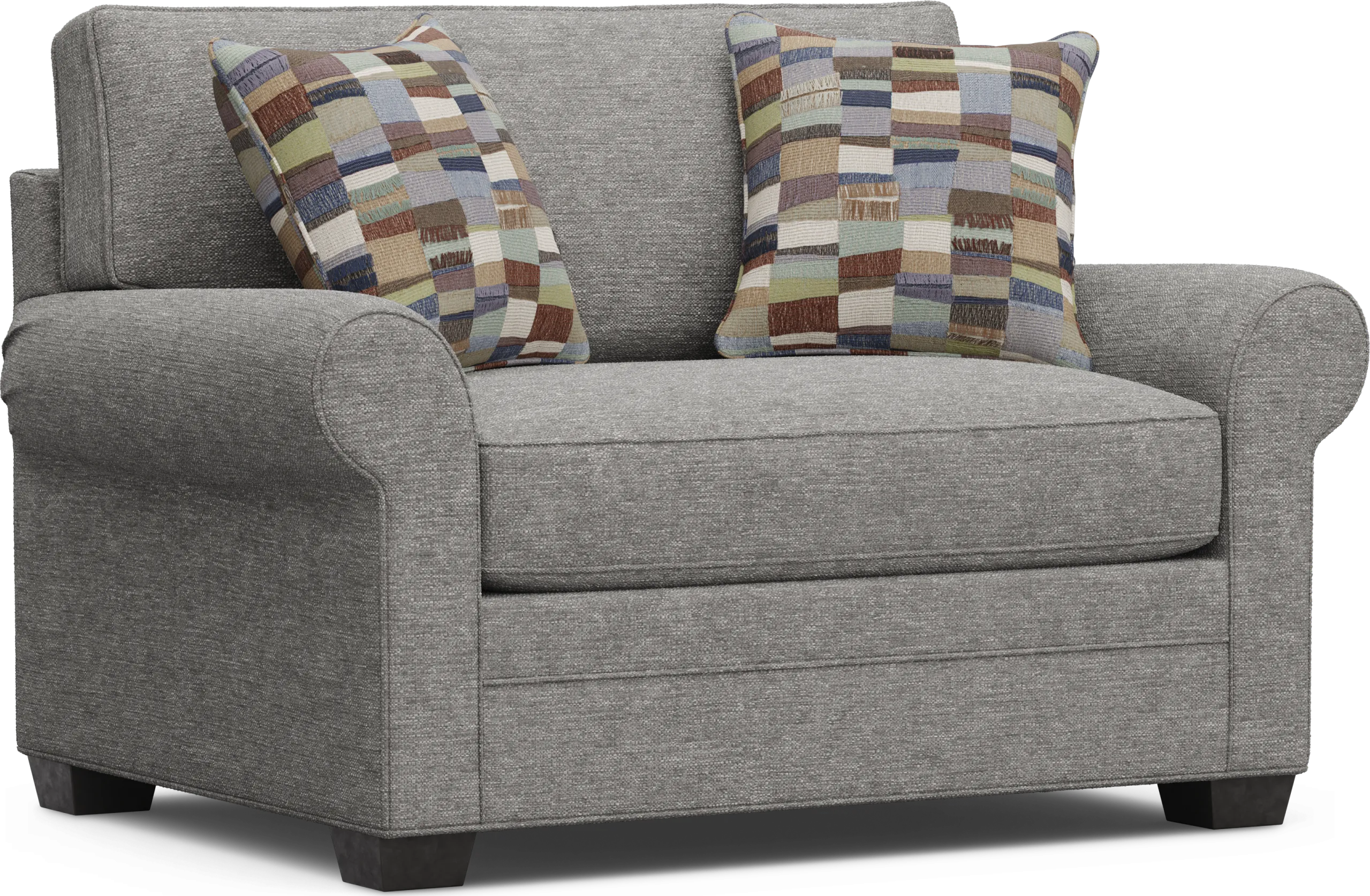 Bellingham Gray Textured 7 Pc Living Room with Sleeper Sofa - Thumbnail - Image 12