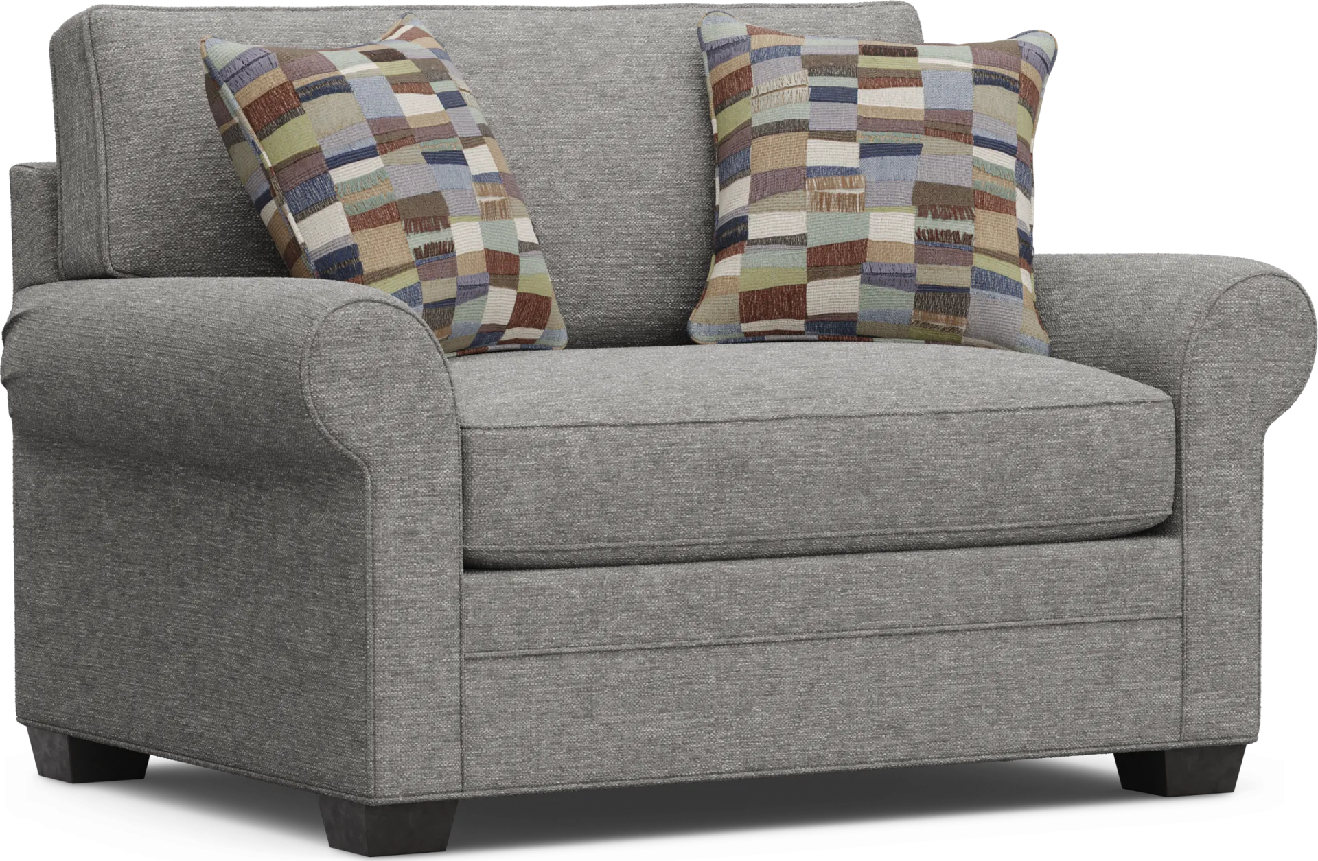 Bellingham Gray Textured 7 Pc Living Room with Sleeper Sofa - Image 12