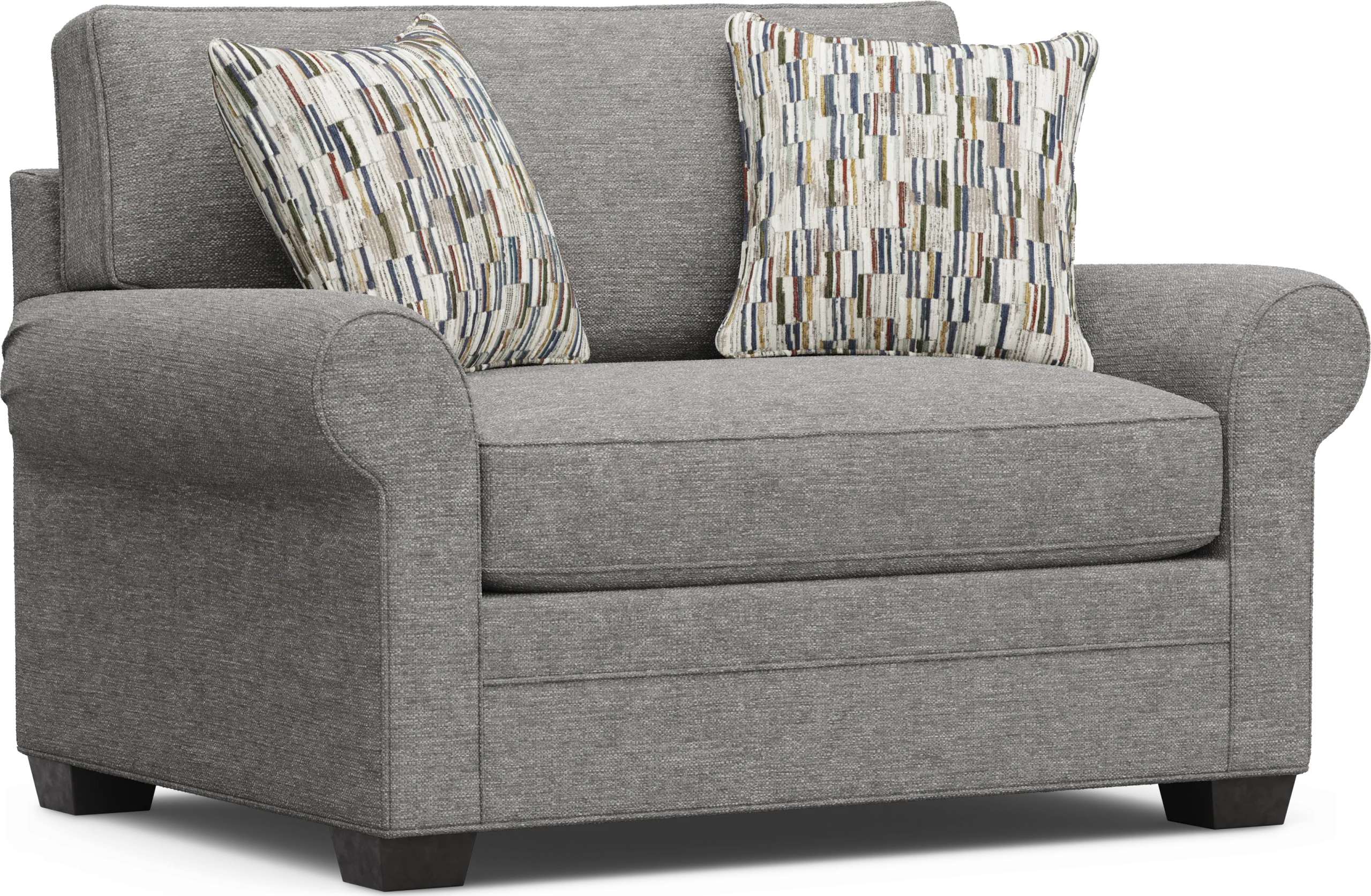 Bellingham Gray Textured Gel Foam Sleeper Chair - Thumbnail - Image 1