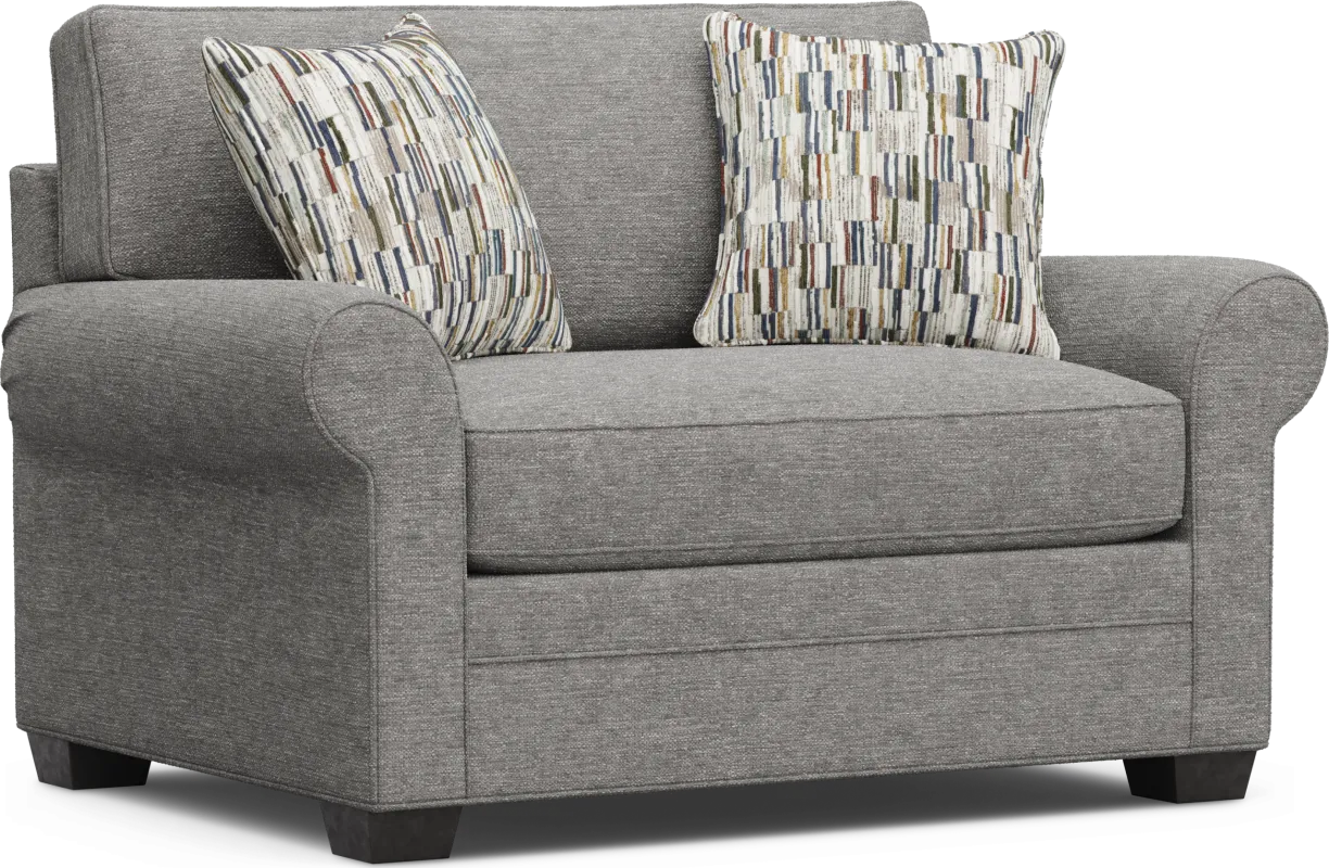 Bellingham Gray Textured Gel Foam Sleeper Chair