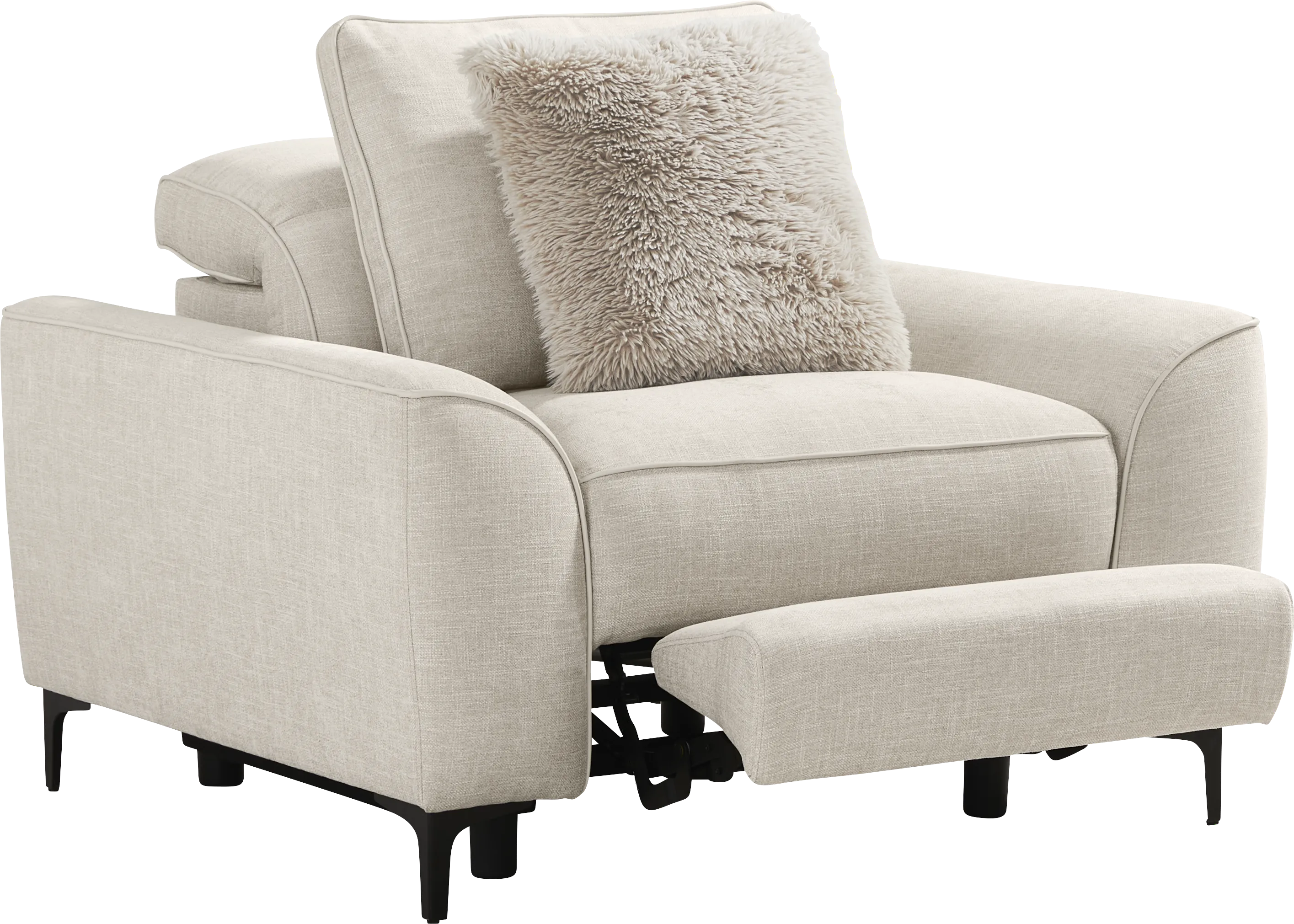 Aspen Sand Dual Power Recliner - Thumbnail - Image 1