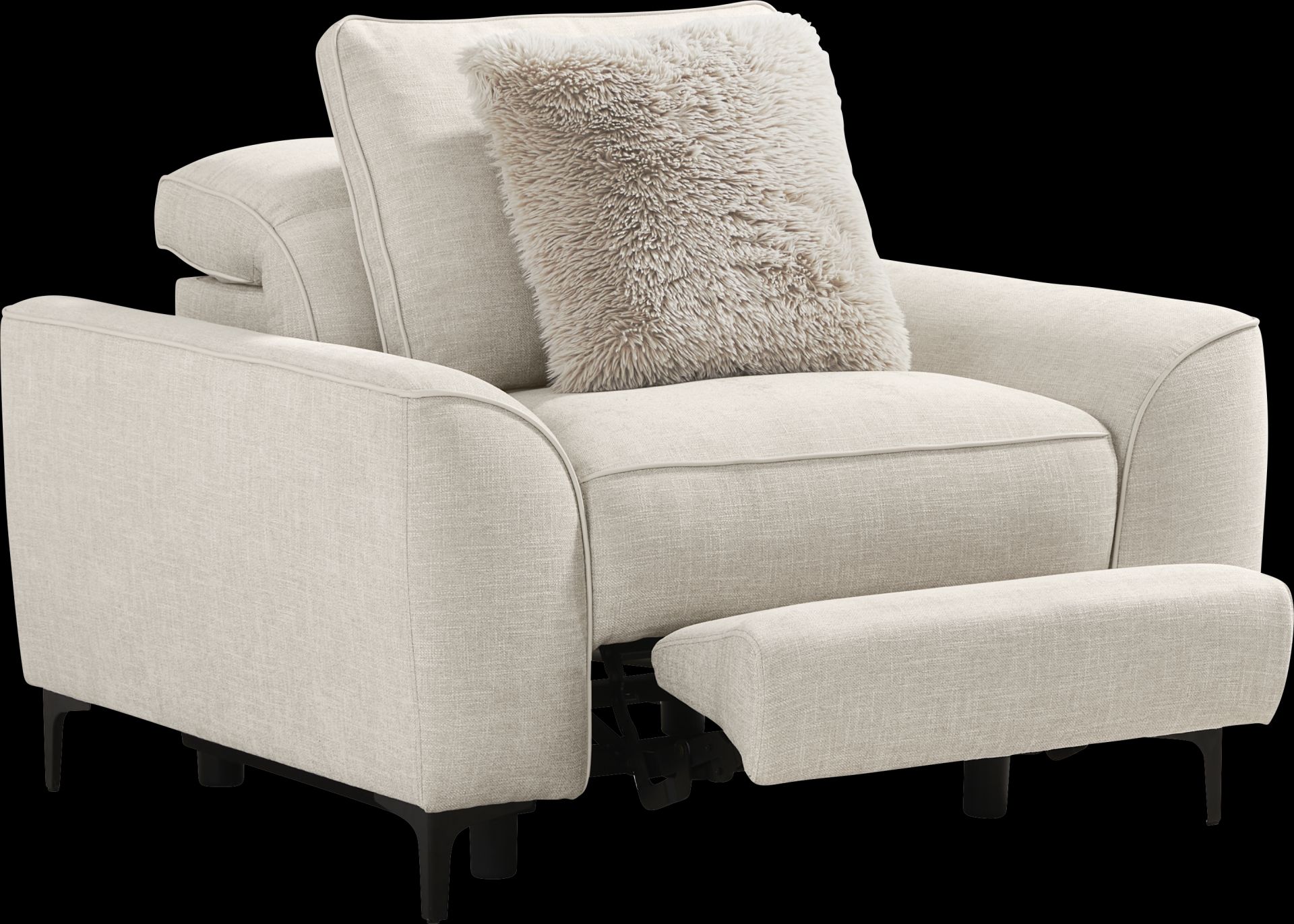 Aspen Sand Dual Power Recliner - Image 1