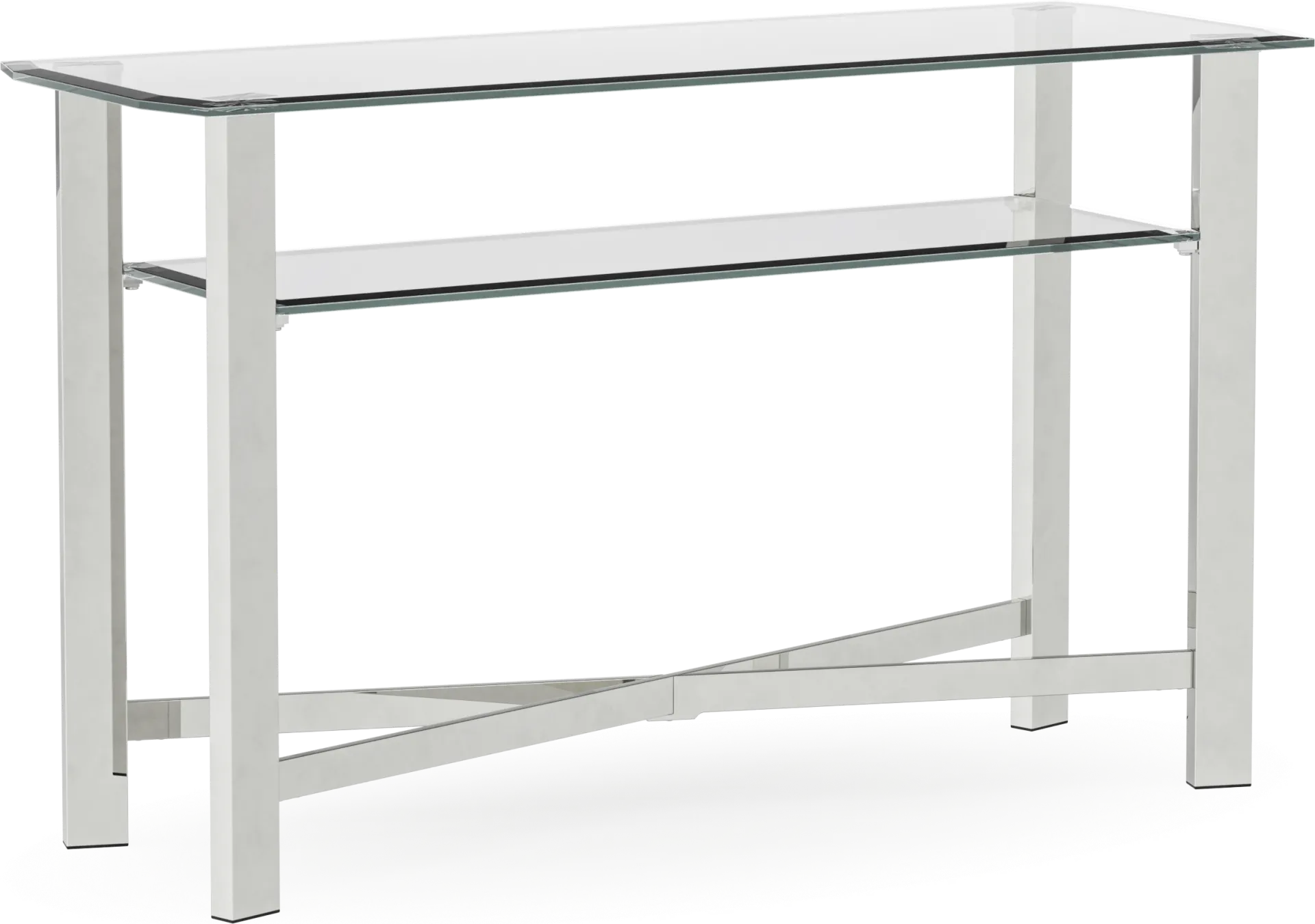 Teagan Chrome Sofa Table - Image 1