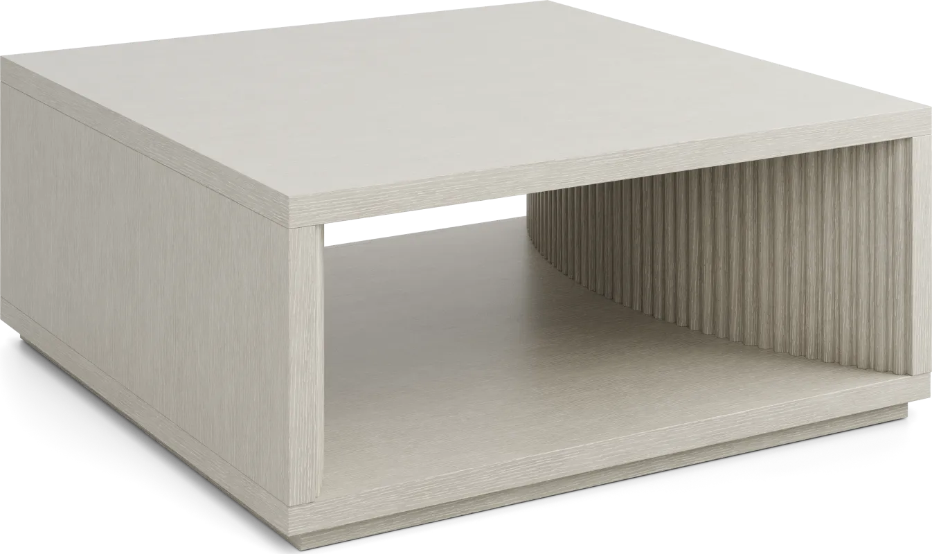 Eastchester White Square Cocktail Table