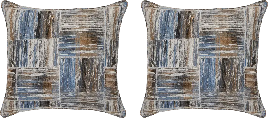 Crafted Navy Toss Pillow Pair