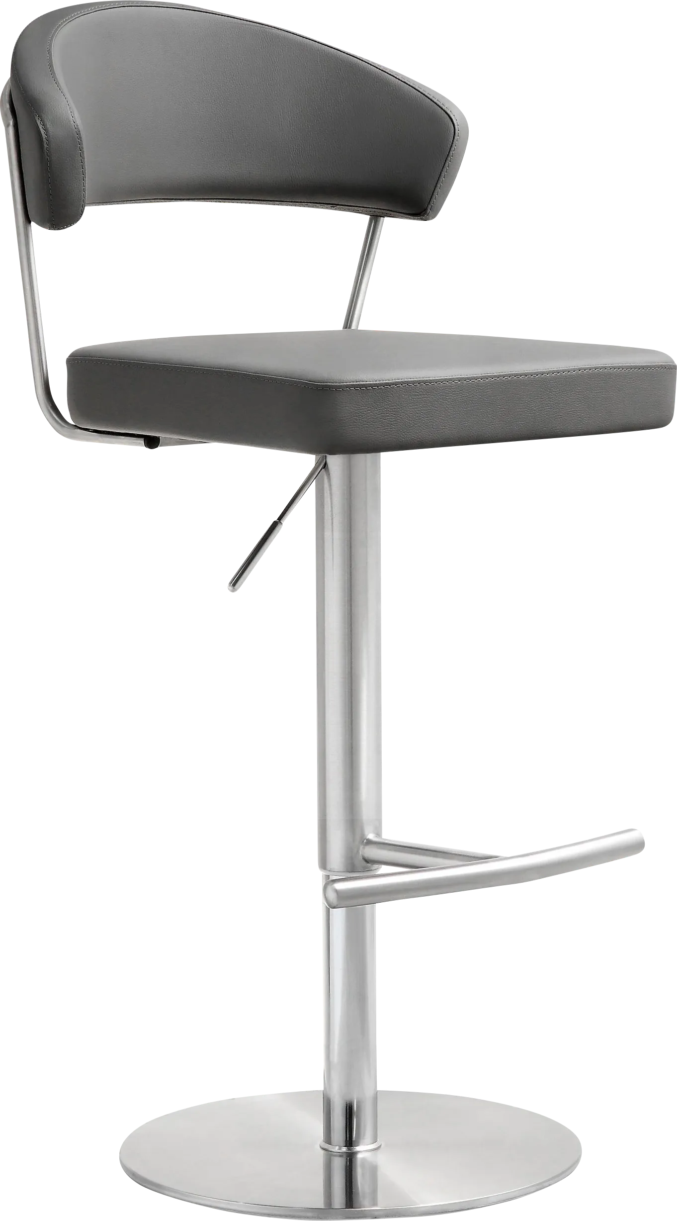 Cosmo Gray Adjustable Swivel Barstool - Image 1