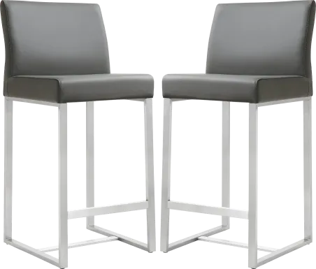 Silas Gray Counter Height Stools (Set of 2)