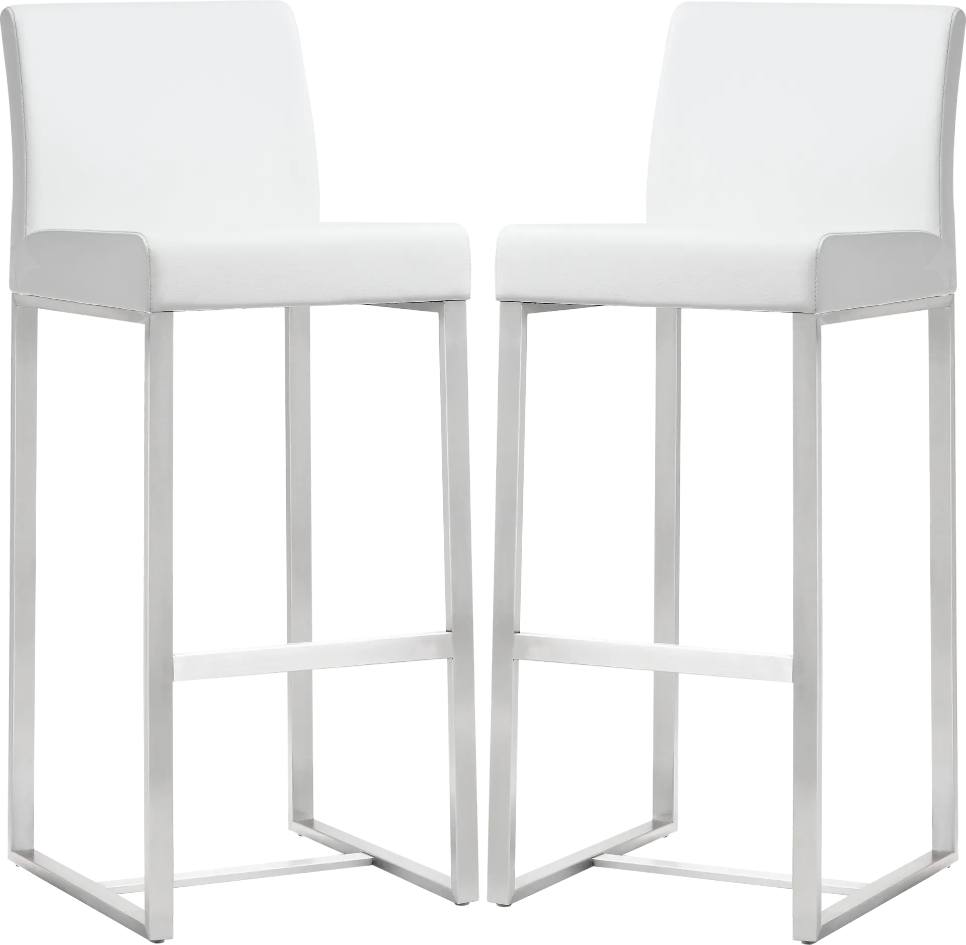 Silas White Barstools (Set of 2)